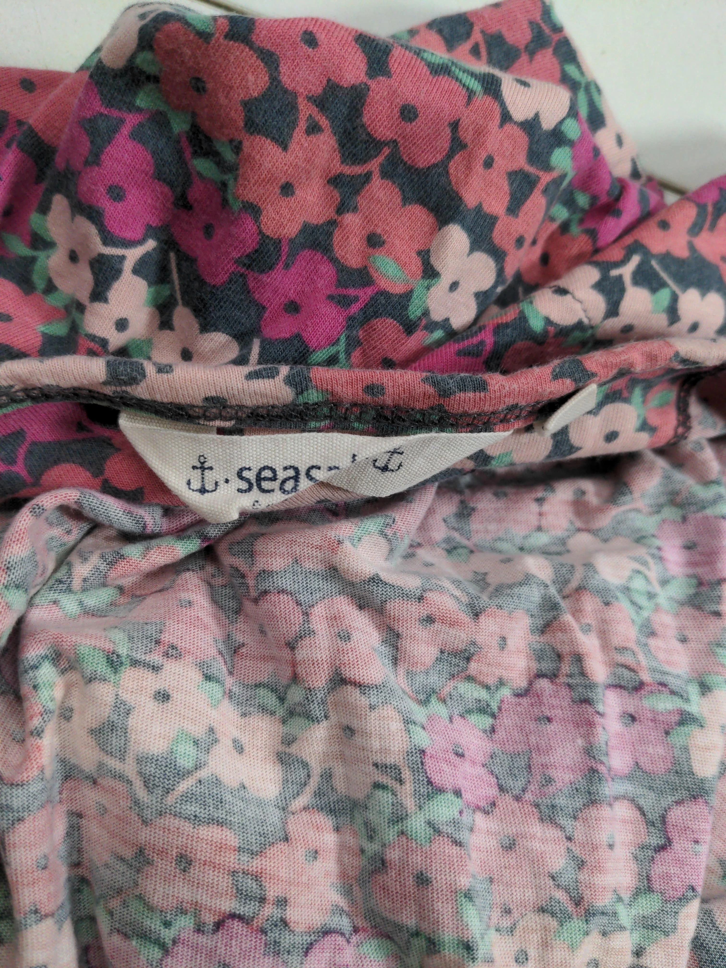 Seasalt Wrap Midi Dress UK14 in Pink - Image 5