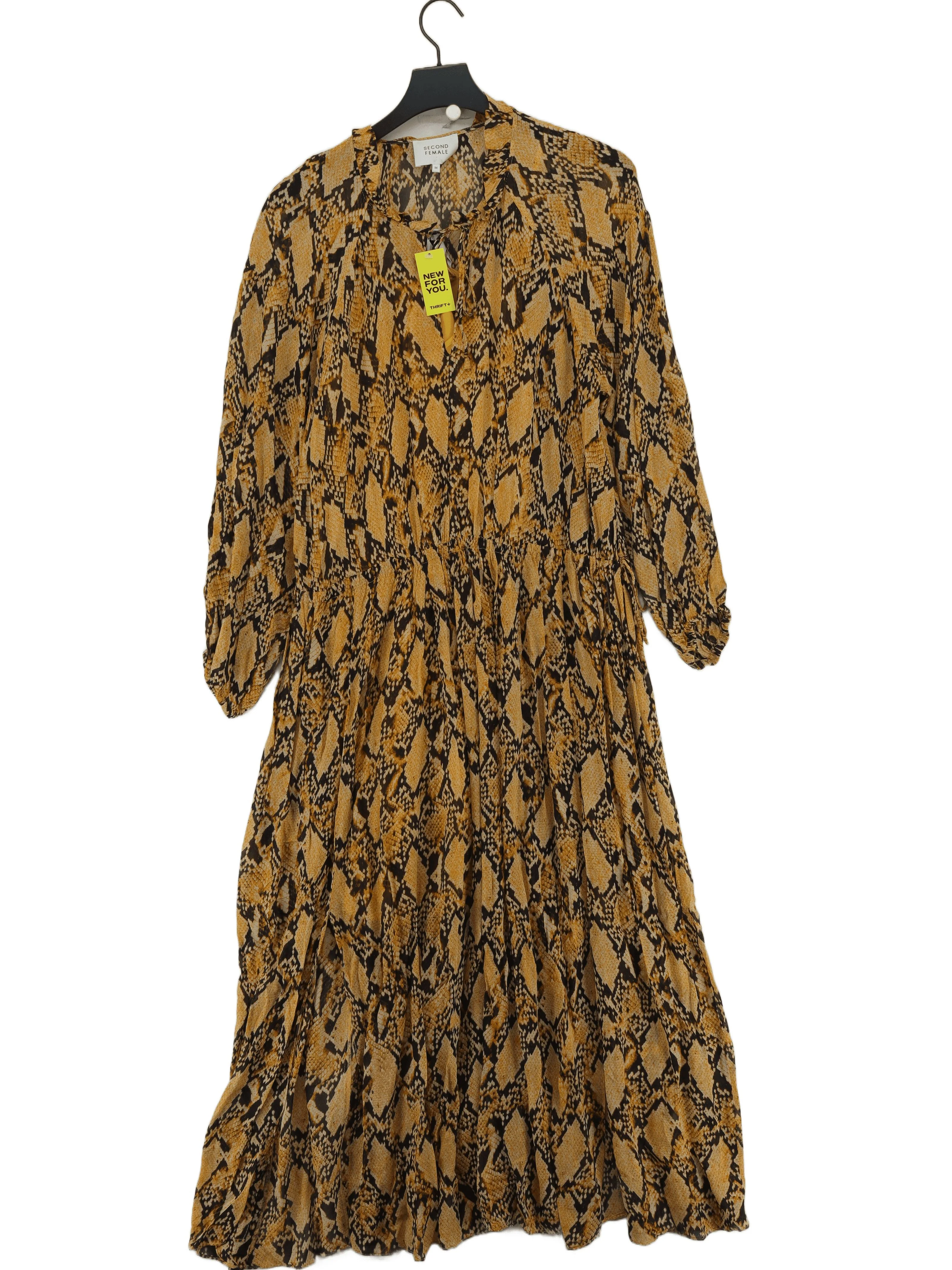 Second Female Shirt Midi Dress M in Yellow