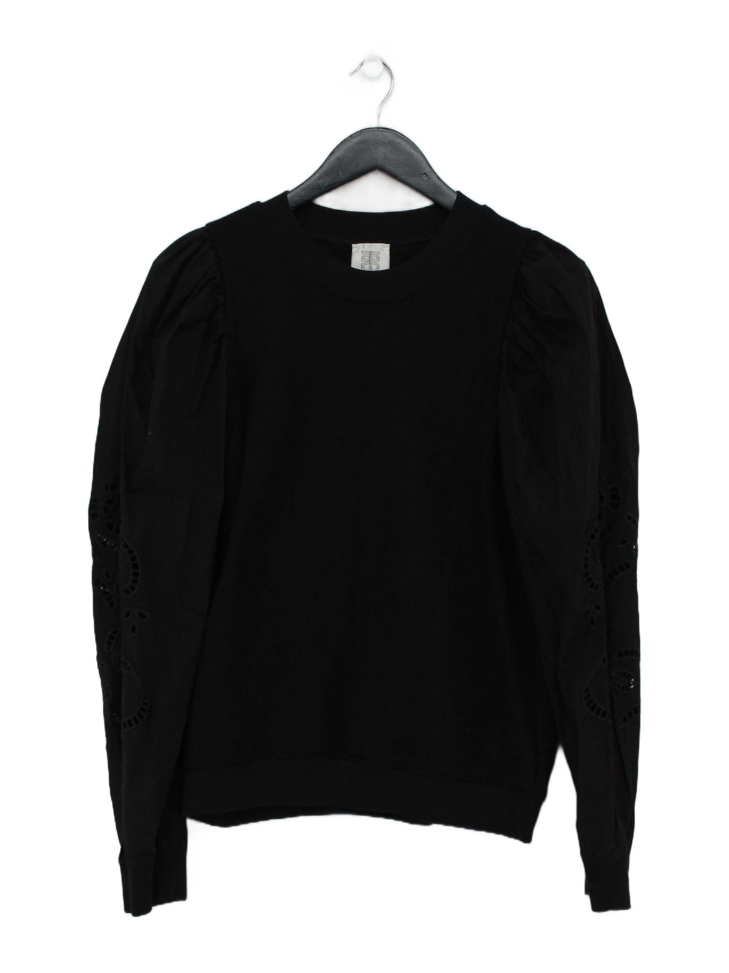 Second Female Women's Jumper M Black Cotton with Polyester, Viscose Pullover