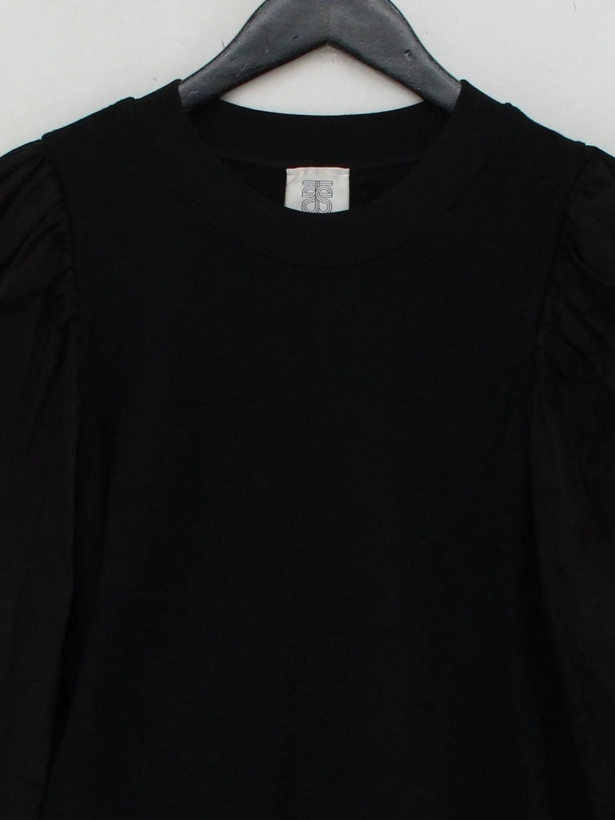 Second Female Women's Jumper M Black Cotton with Polyester, Viscose Pullover - Image 3