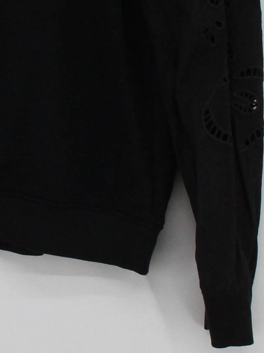 Second Female Women's Jumper M Black Cotton with Polyester, Viscose Pullover - Image 4