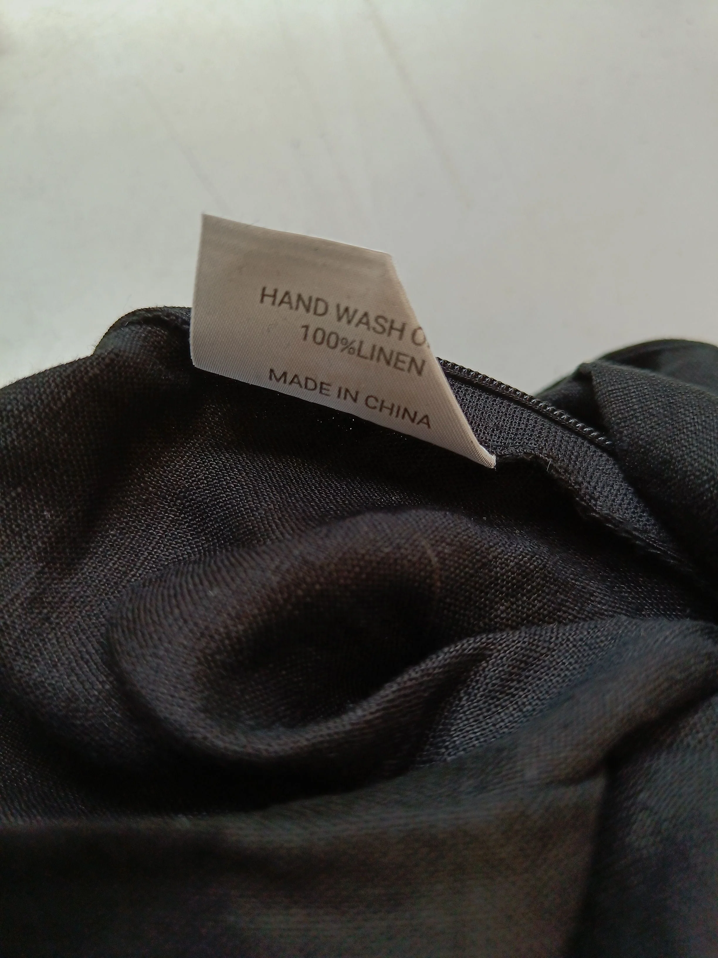 SECOND SUMMER Women's Trousers M Black 100% Linen Wide-Leg Chino - Image 6