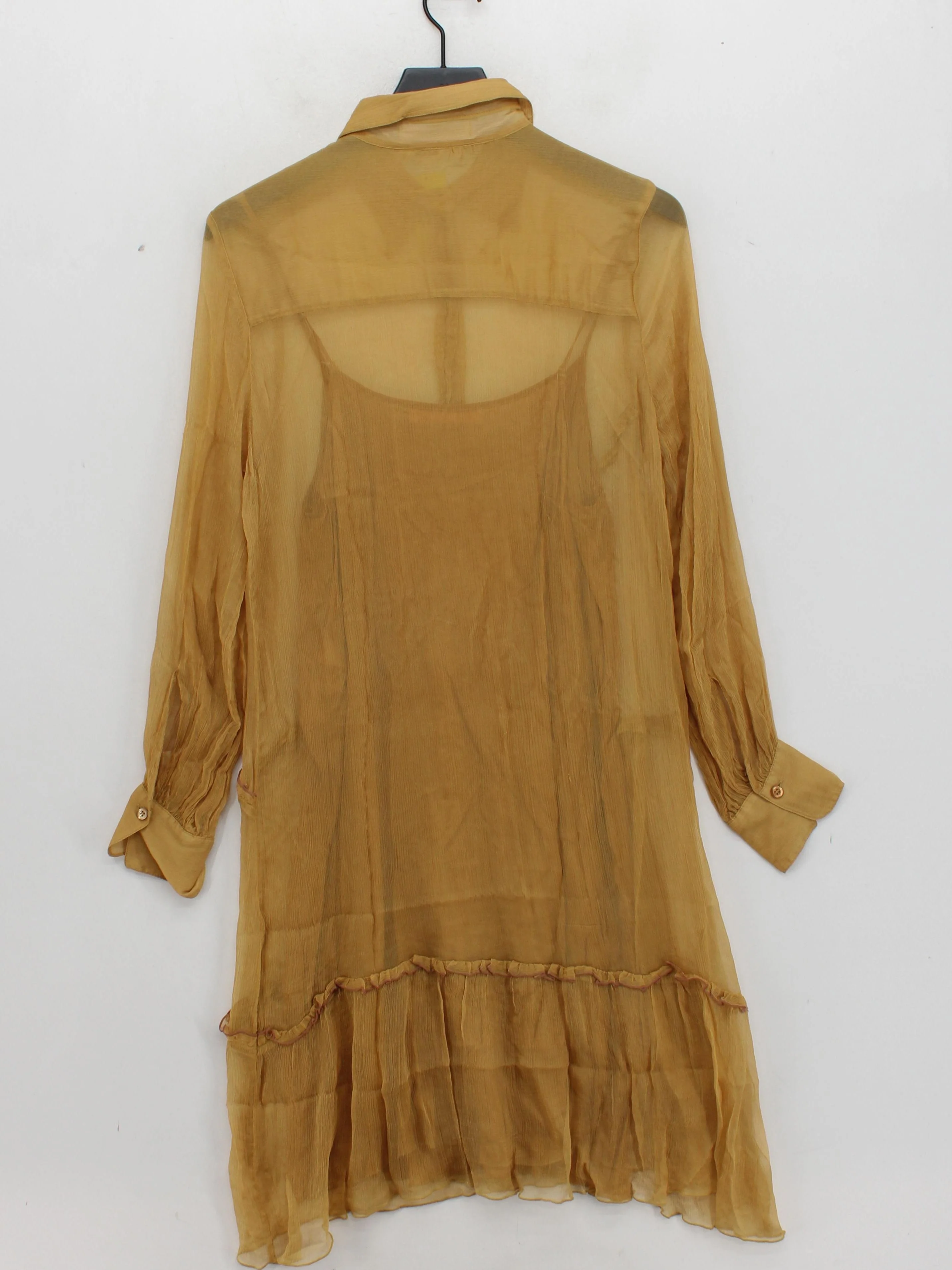 See By Chloé Shirt Mini Dress in Gold - Image 2