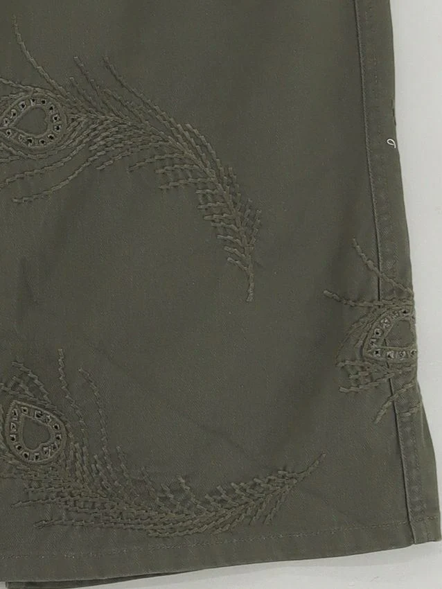 See By Chloé Women's Midi Skirt L Green 100% Cotton Midi Straight & Pencil - Image 4