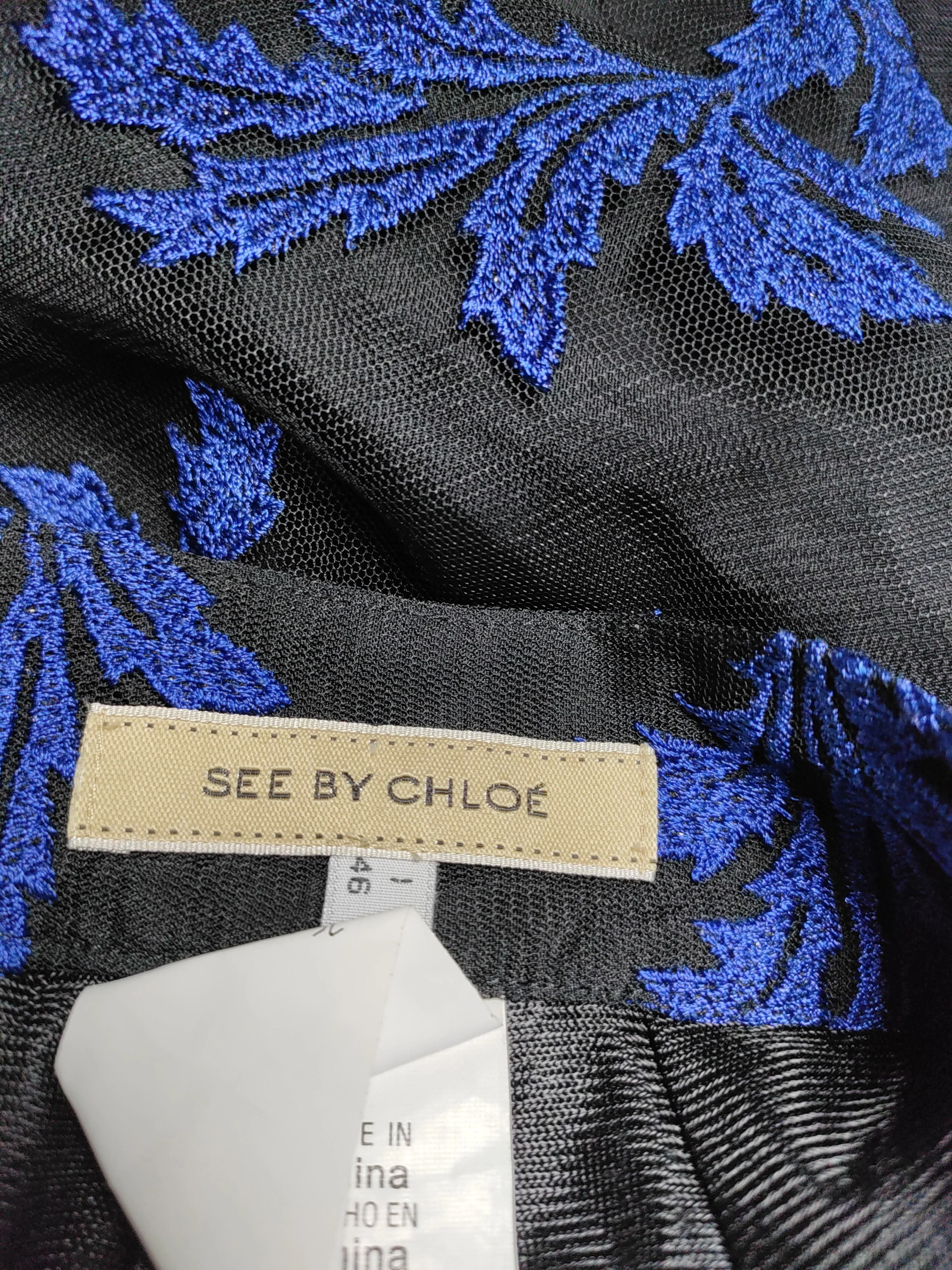See By Chloé Women's Mini Skirt UK 18 Black Polyamide with Polyester Mini - Image 5
