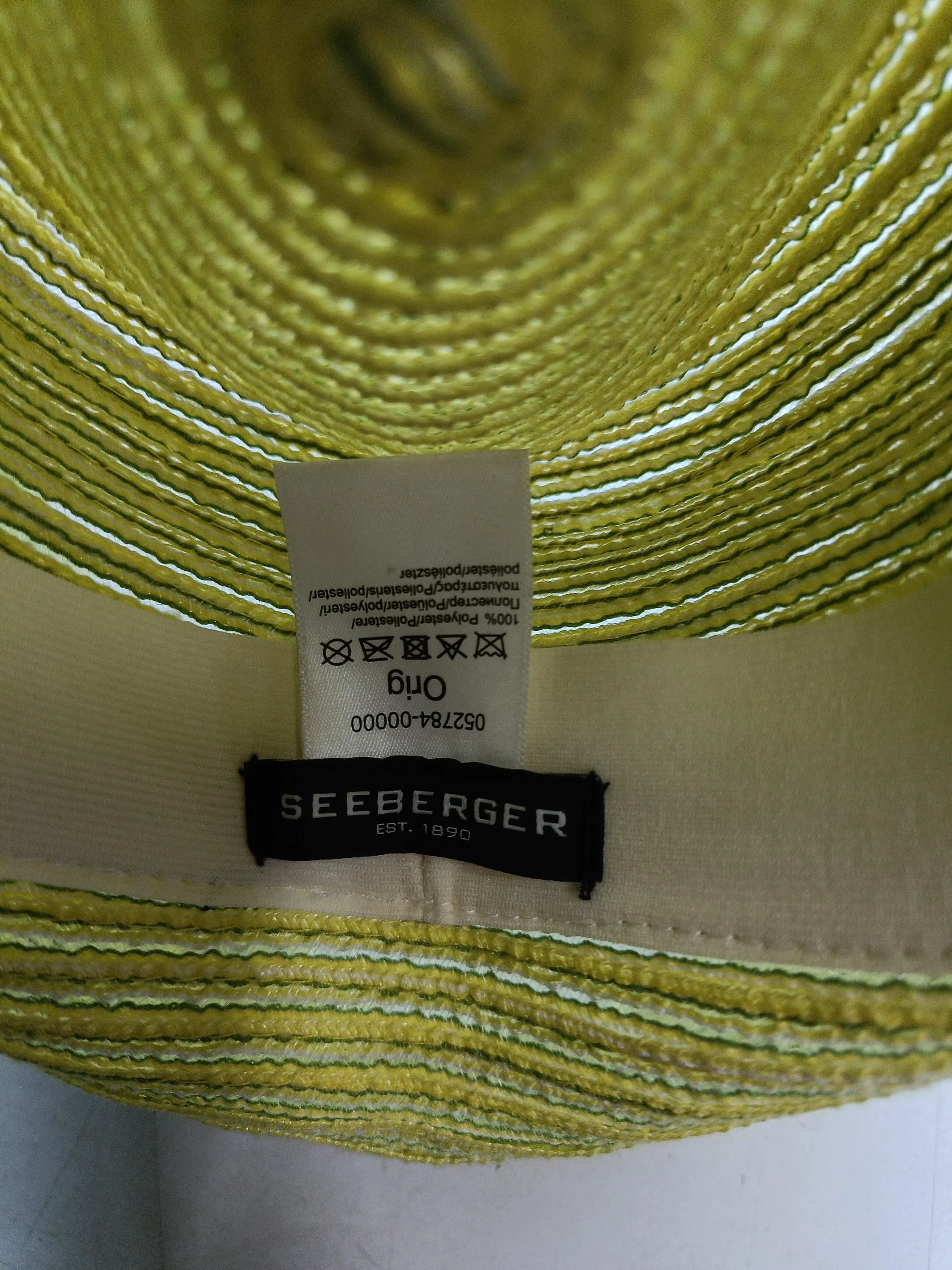 Seeberger Women's Hat Yellow 100% Polyester Sun Hat - Image 5