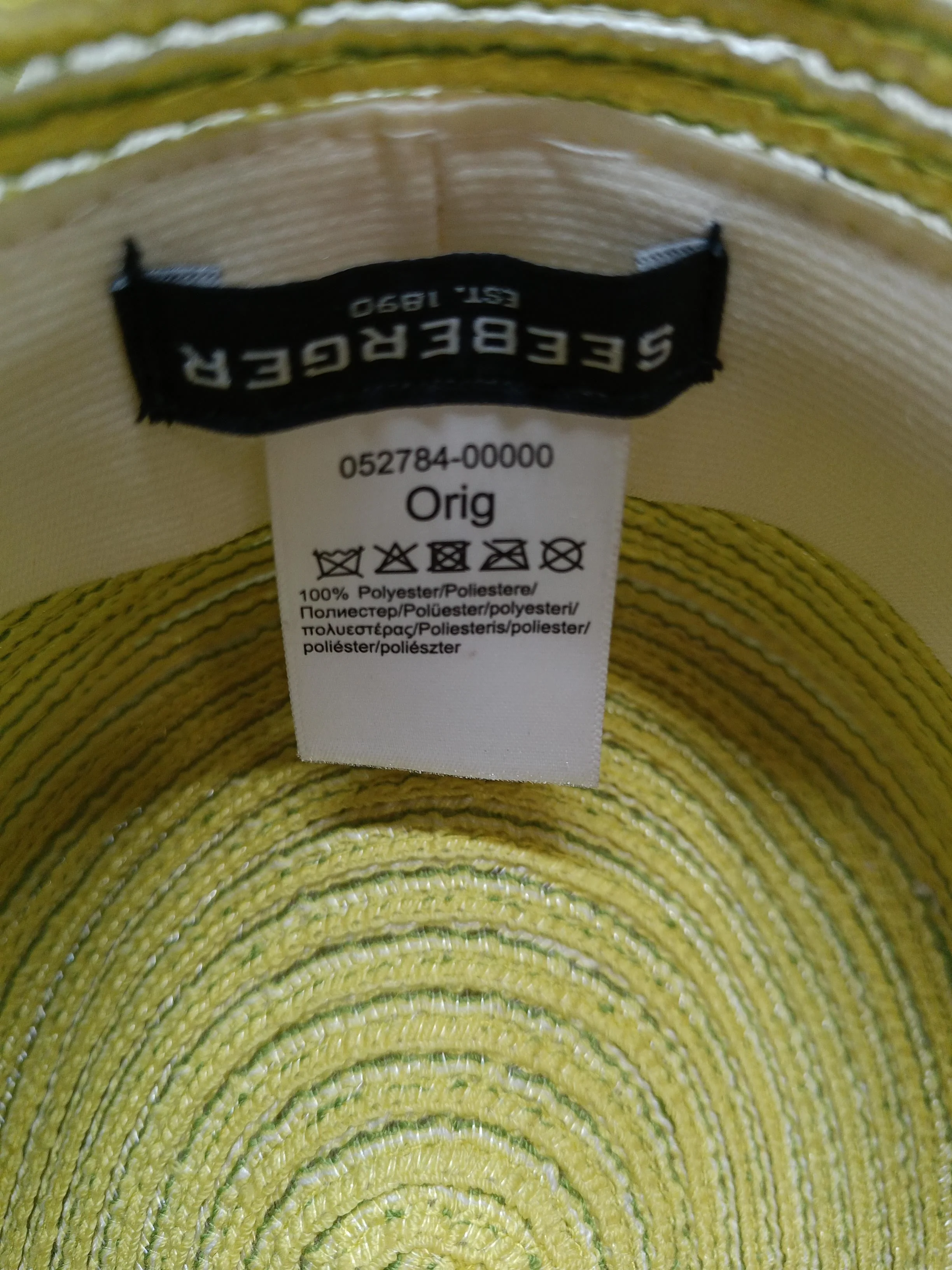 Seeberger Women's Hat Yellow 100% Polyester Sun Hat - Image 6