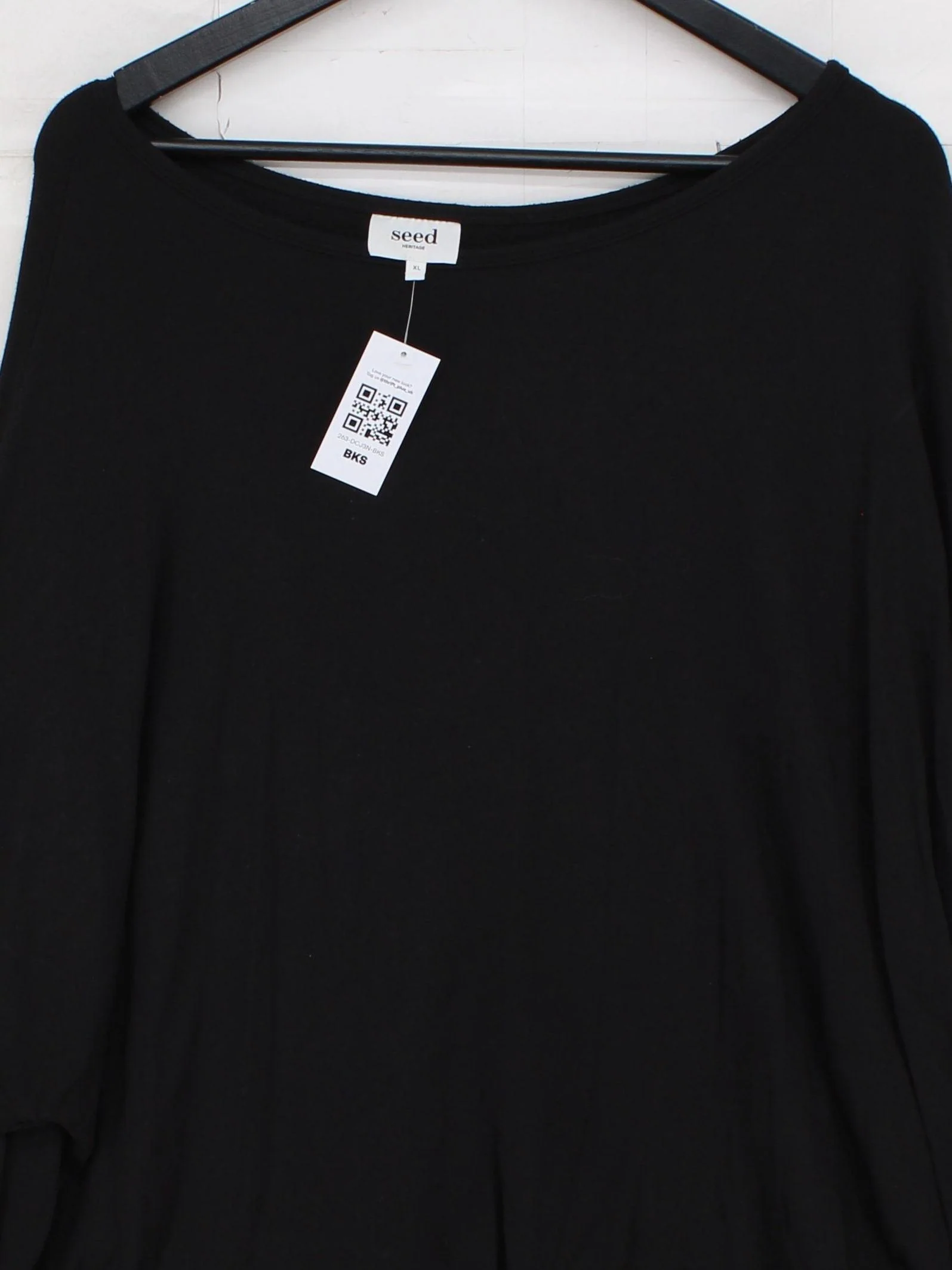 Seed Heritage Women's Top XXL Black Lyocell Modal with Elastane Basic - Image 3