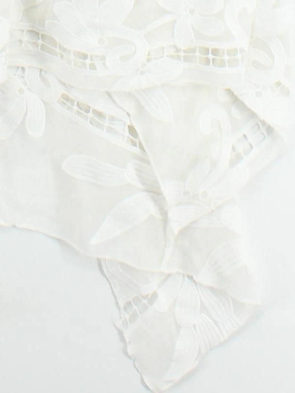 Self-Portrait Skater Midi Dress UK8 in White - Image 4