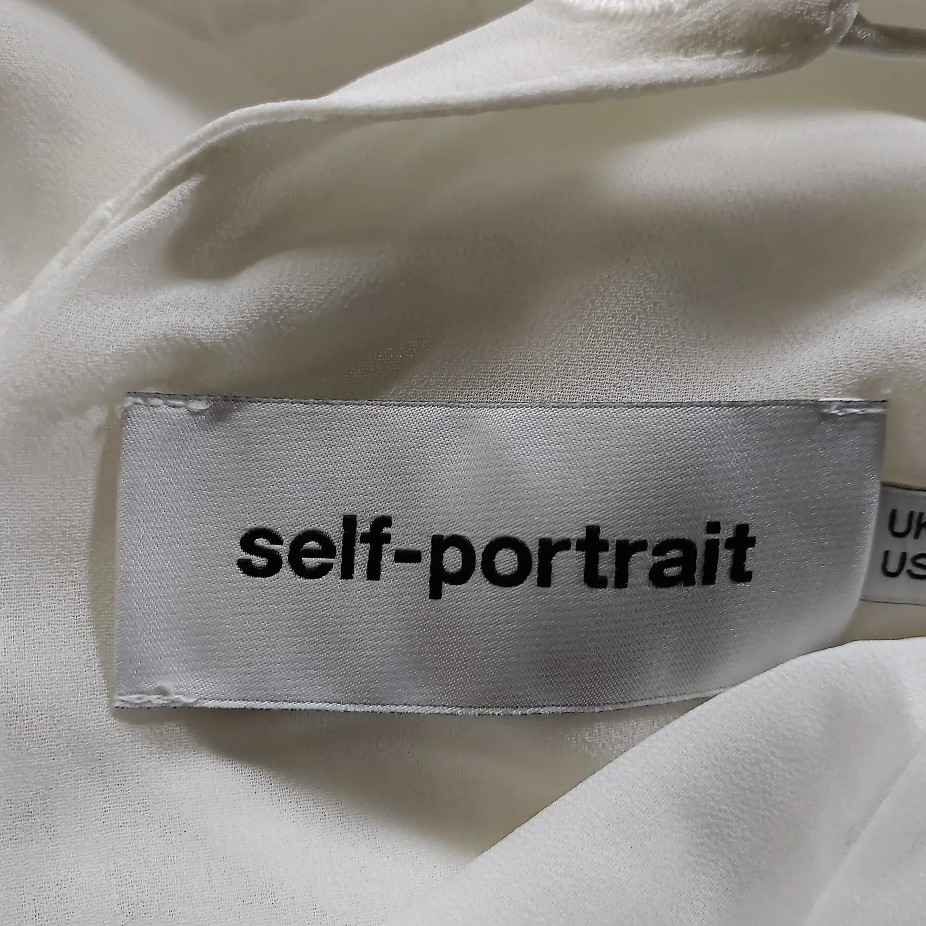 Self-Portrait Skater Midi Dress UK8 in White - Image 5