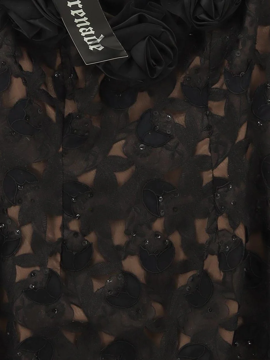 Serenade Bodycon Mini Dress UK14 in Black - Image 3