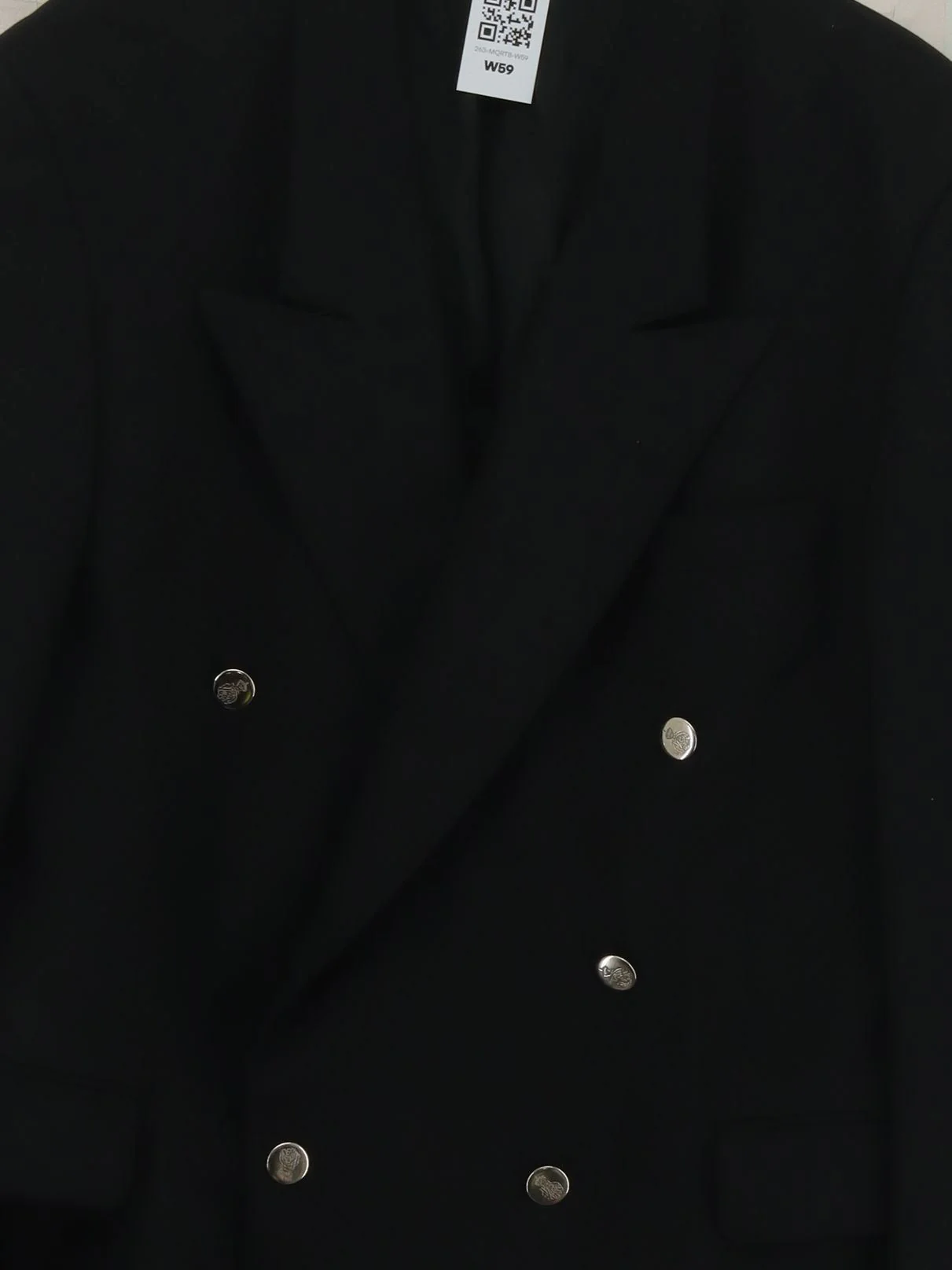 Sergio Rossi Men's Blazer Chest: 42 in Black 100% Other Overcoat - Image 3
