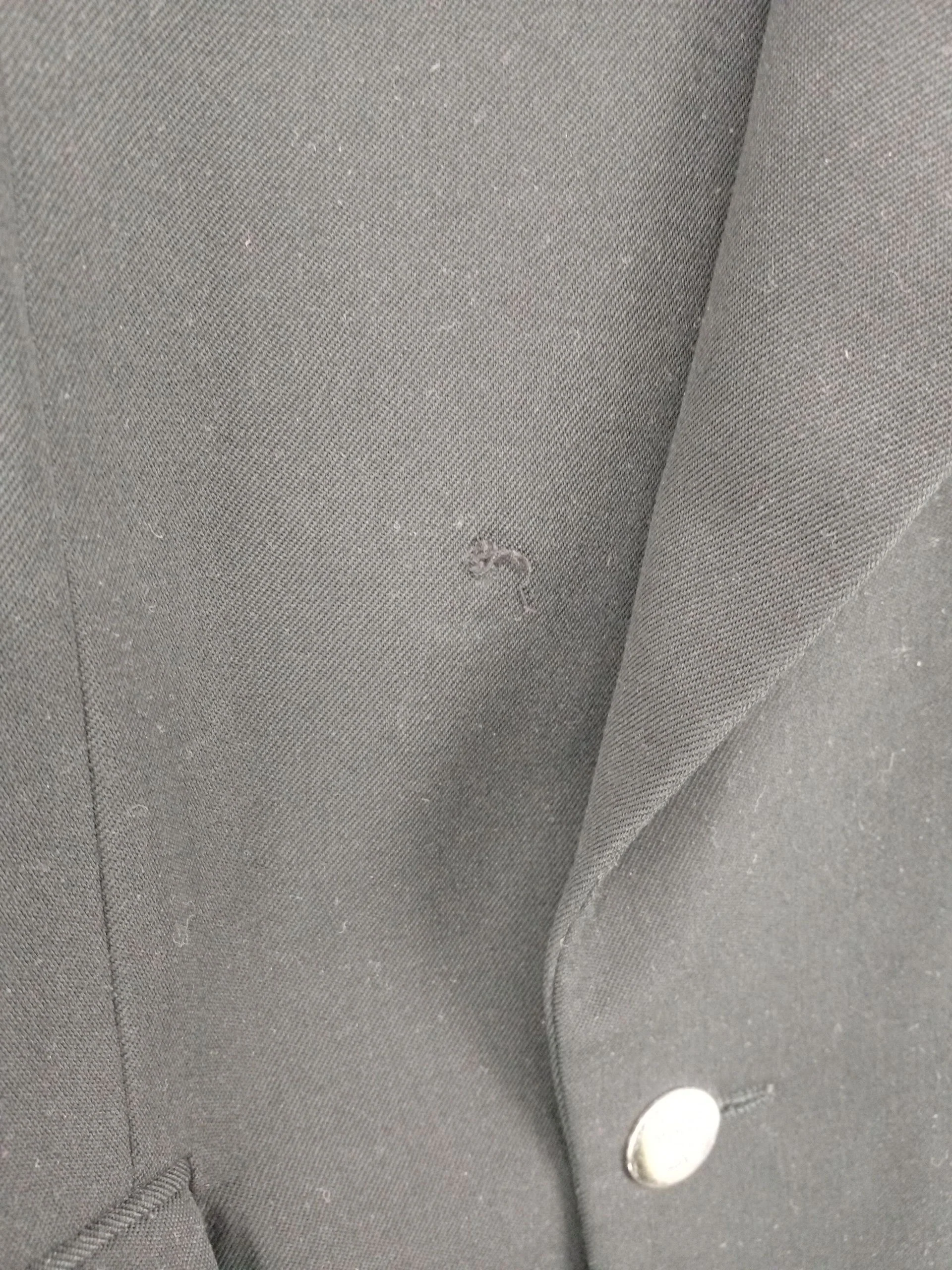 Sergio Rossi Men's Blazer Chest: 42 in Black 100% Other Overcoat - Image 5