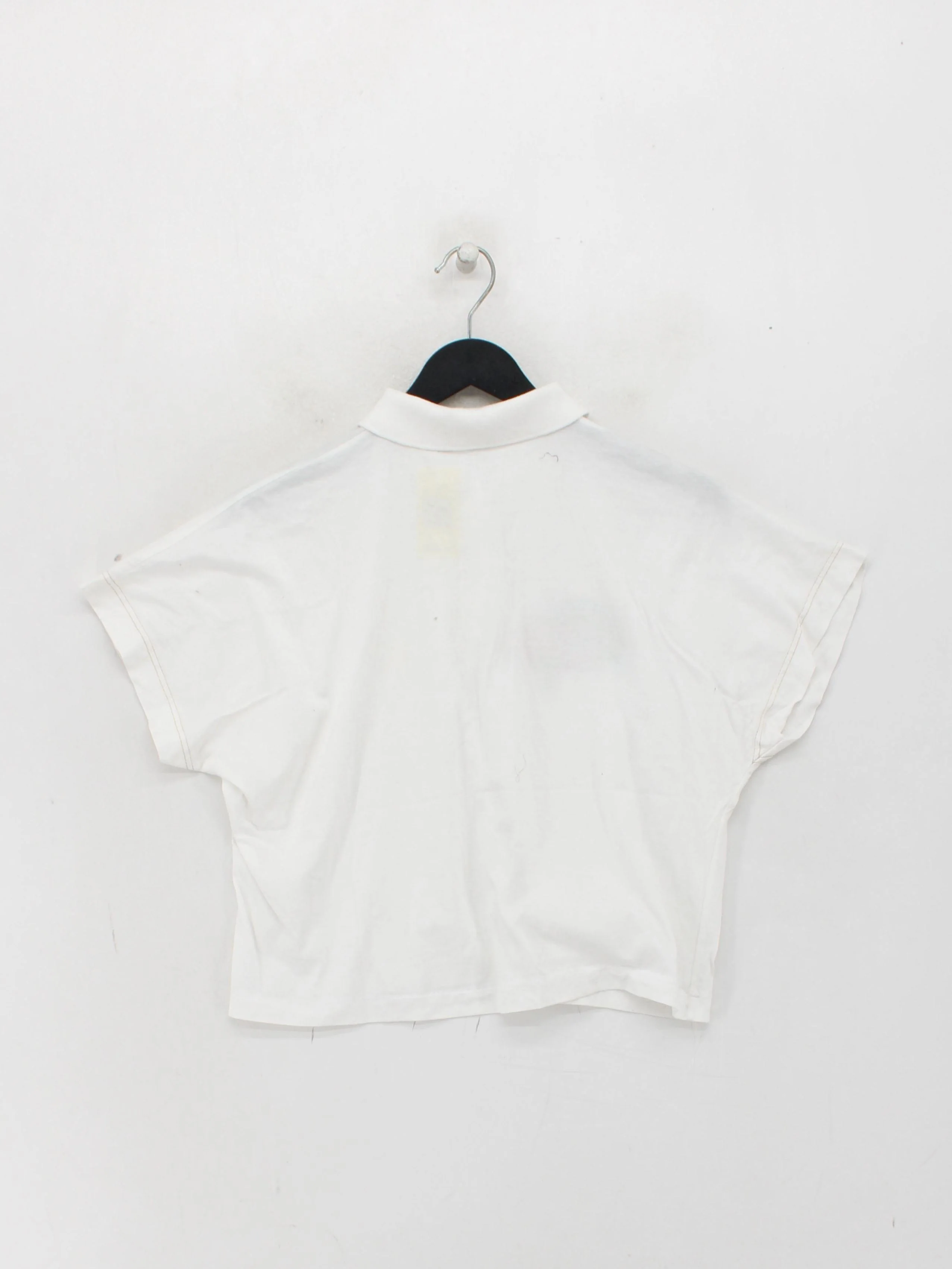 Sergio Tacchini Women's Polo L White 100% Cotton Short Sleeve Collared Basic - Image 2