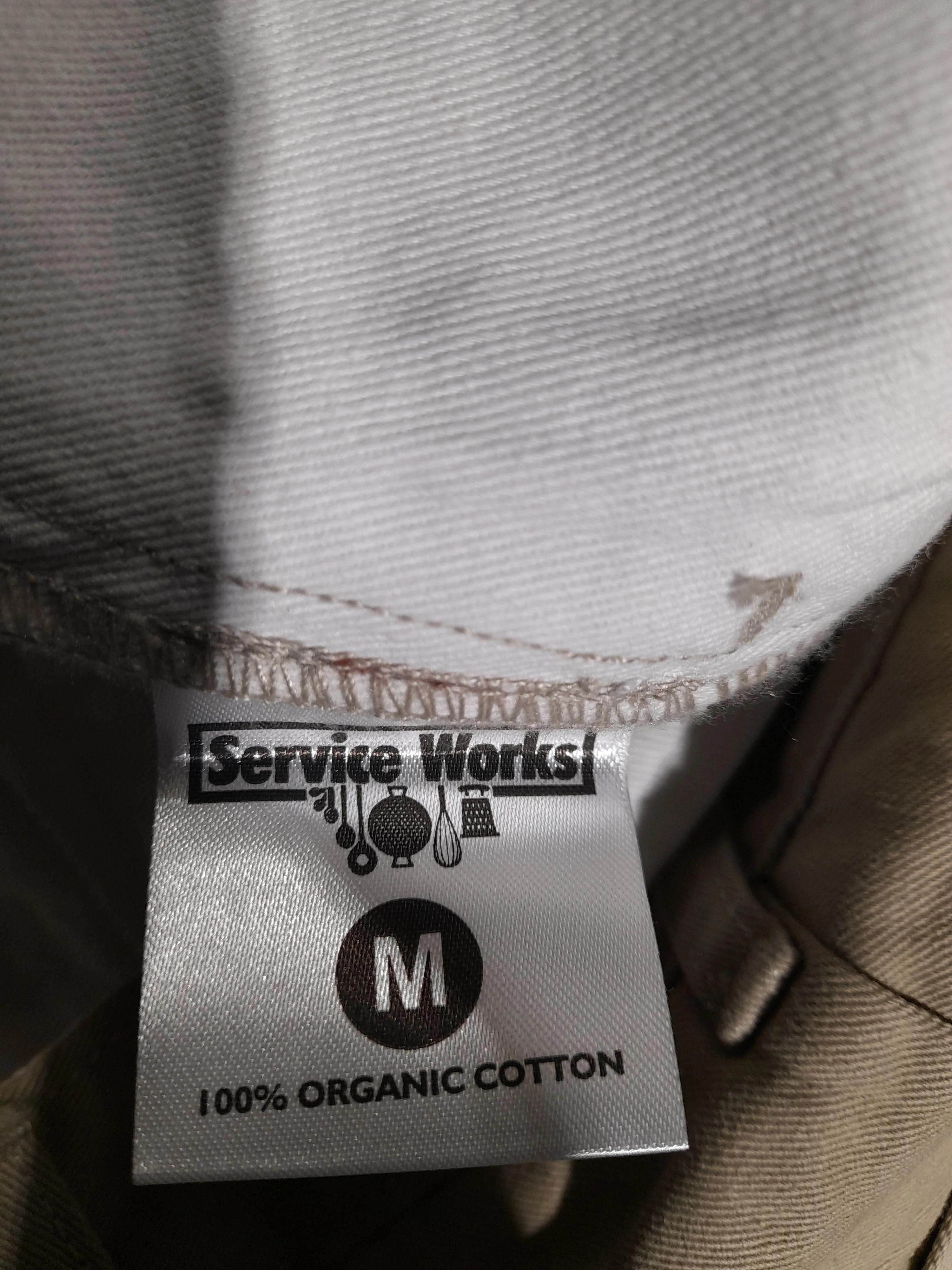 Service Works Men's Shorts M Tan 100% Cotton Chino - Image 6
