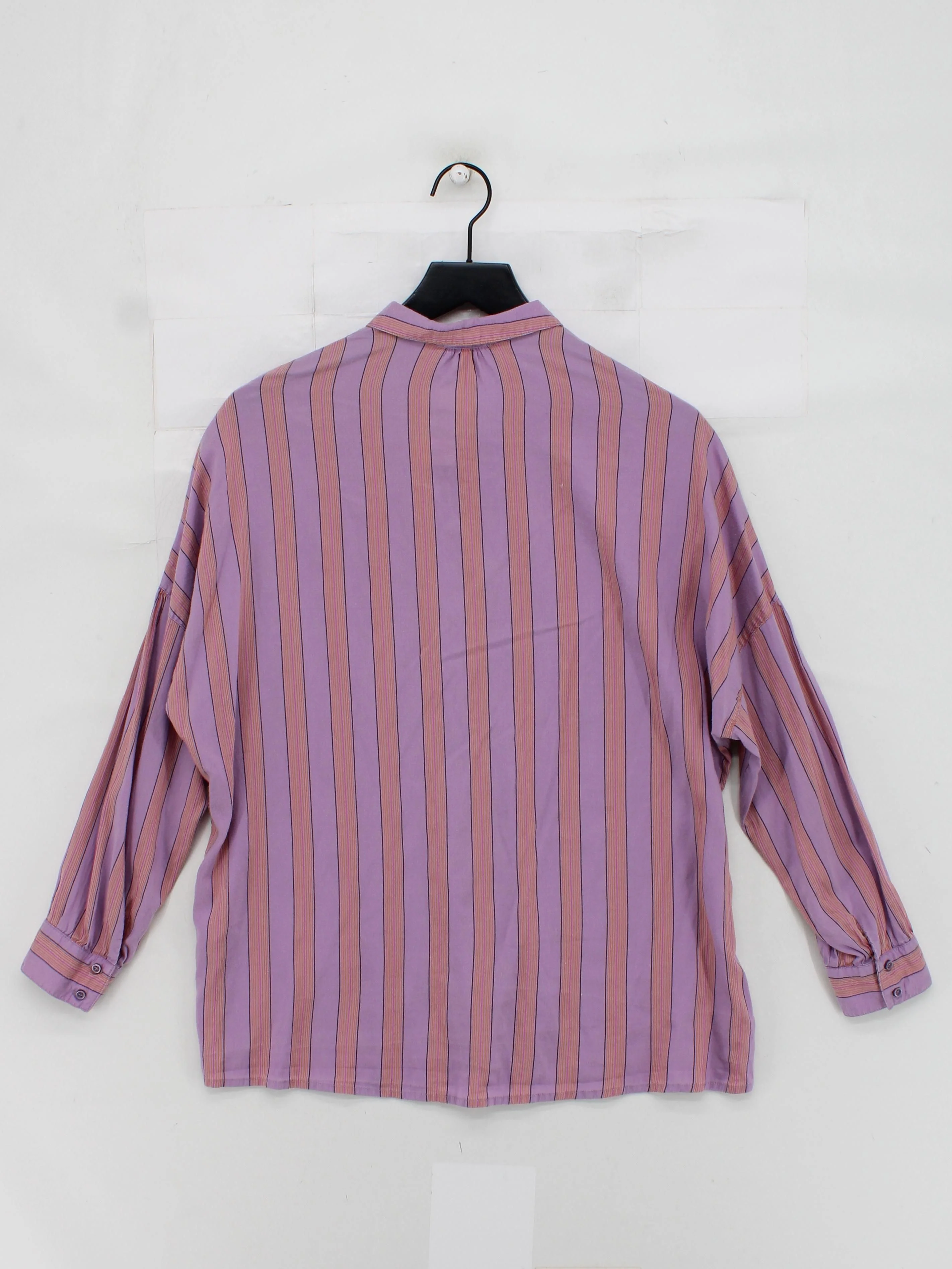 Sessun Women's Shirt M Multi Striped 100% Other Long Sleeve Collared Basic - Image 2