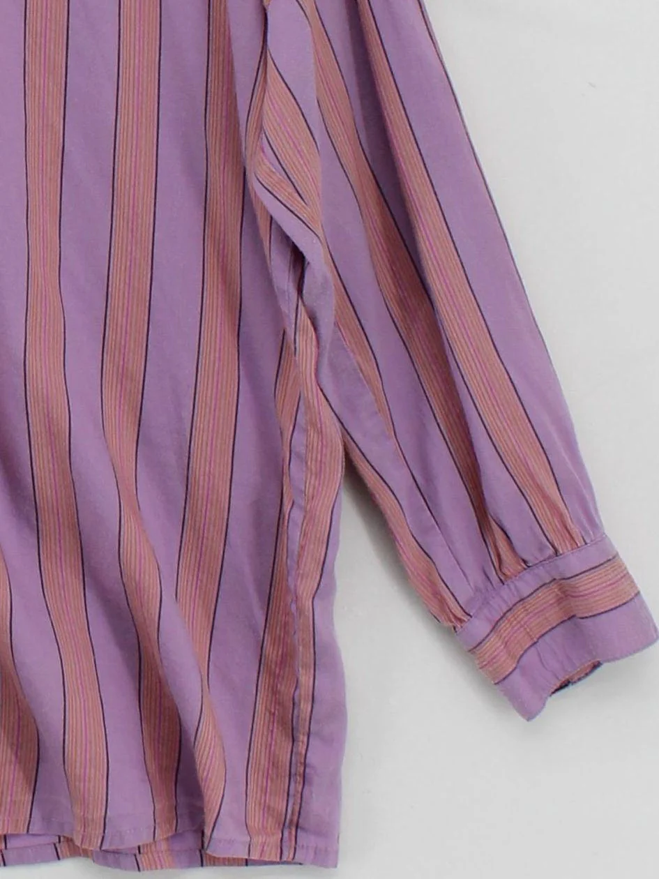 Sessun Women's Shirt M Multi Striped 100% Other Long Sleeve Collared Basic - Image 4