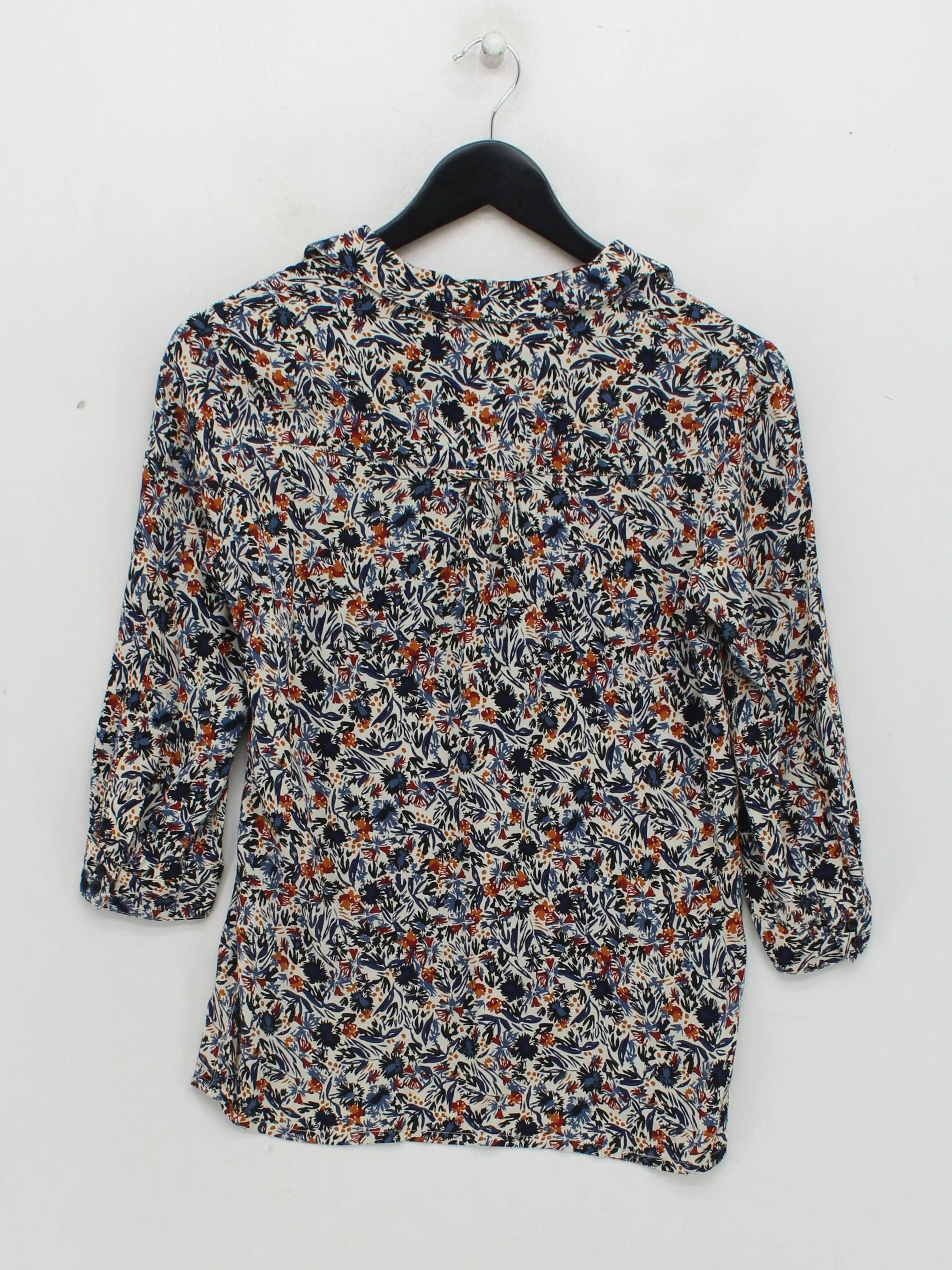 Sessun Women's Shirt XXS Multi Floral 100% Viscose 3/4 Sleeve Collared Basic - Image 2