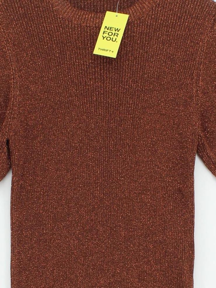 Sessun Women's Top S Brown Viscose with Polyamide, Other Basic - Image 3