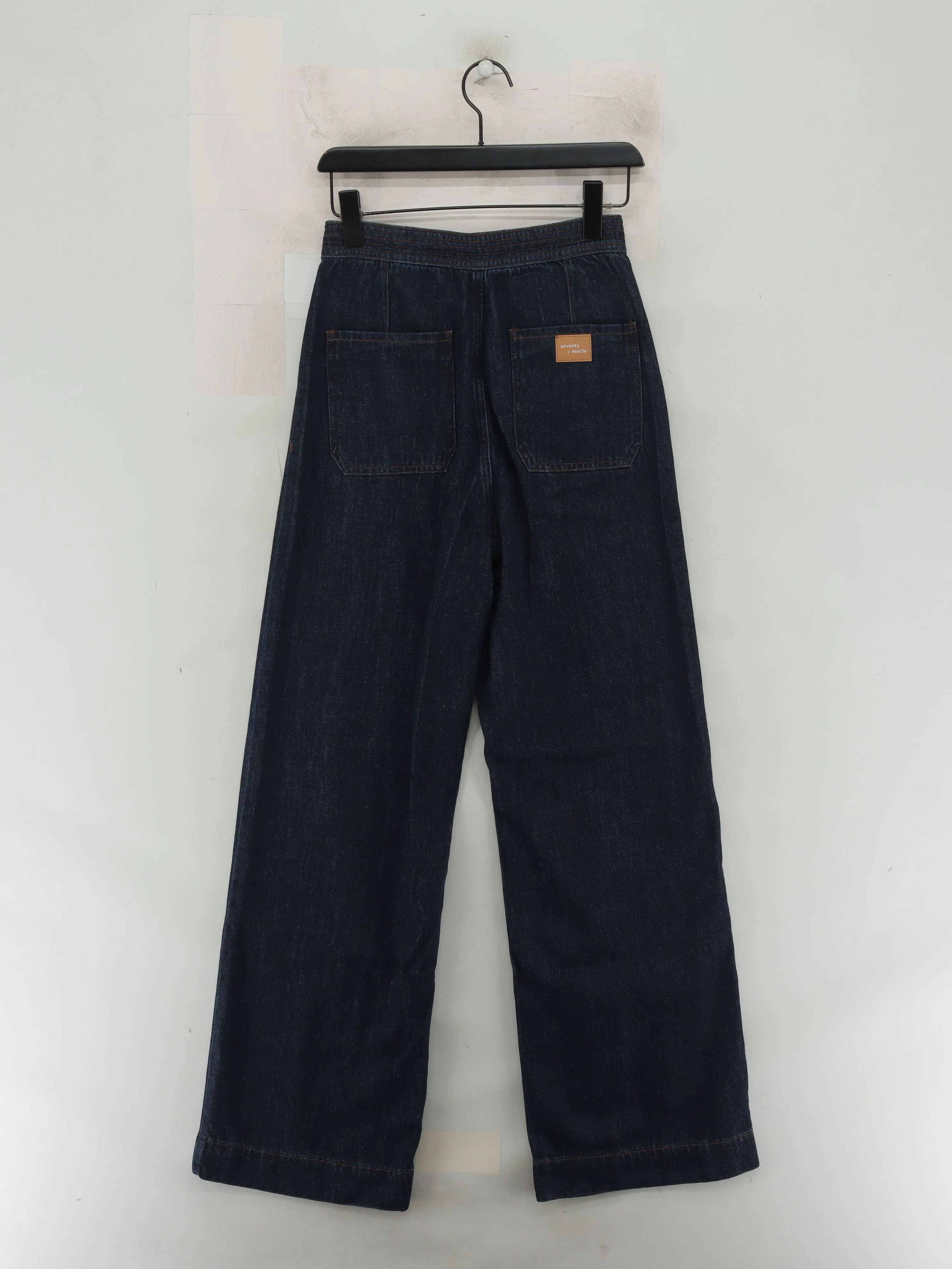 Seventy + Mochi Women's Trousers W 27 in Blue Cotton - Image 2