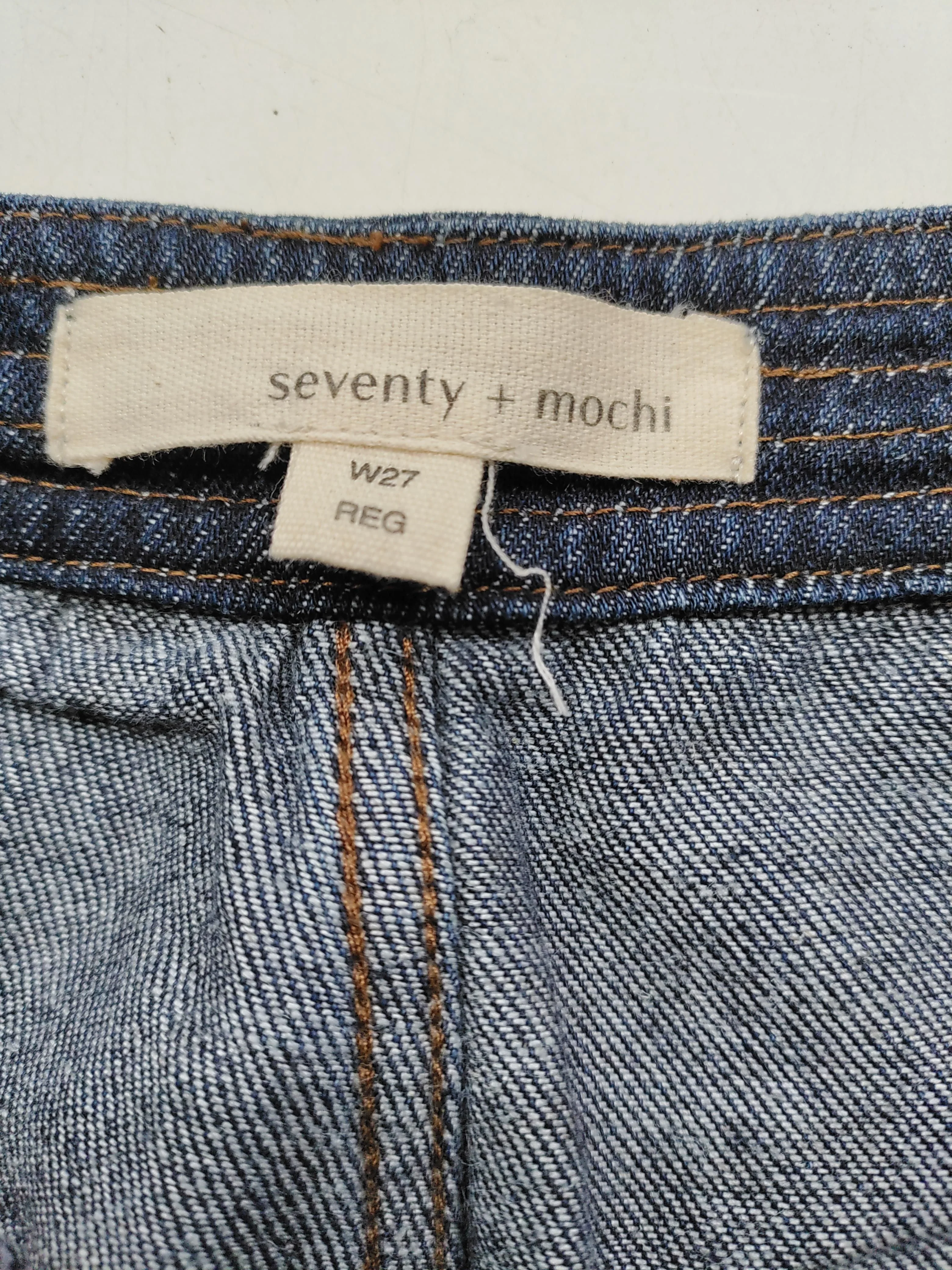 Seventy + Mochi Women's Trousers W 27 in Blue Cotton - Image 5