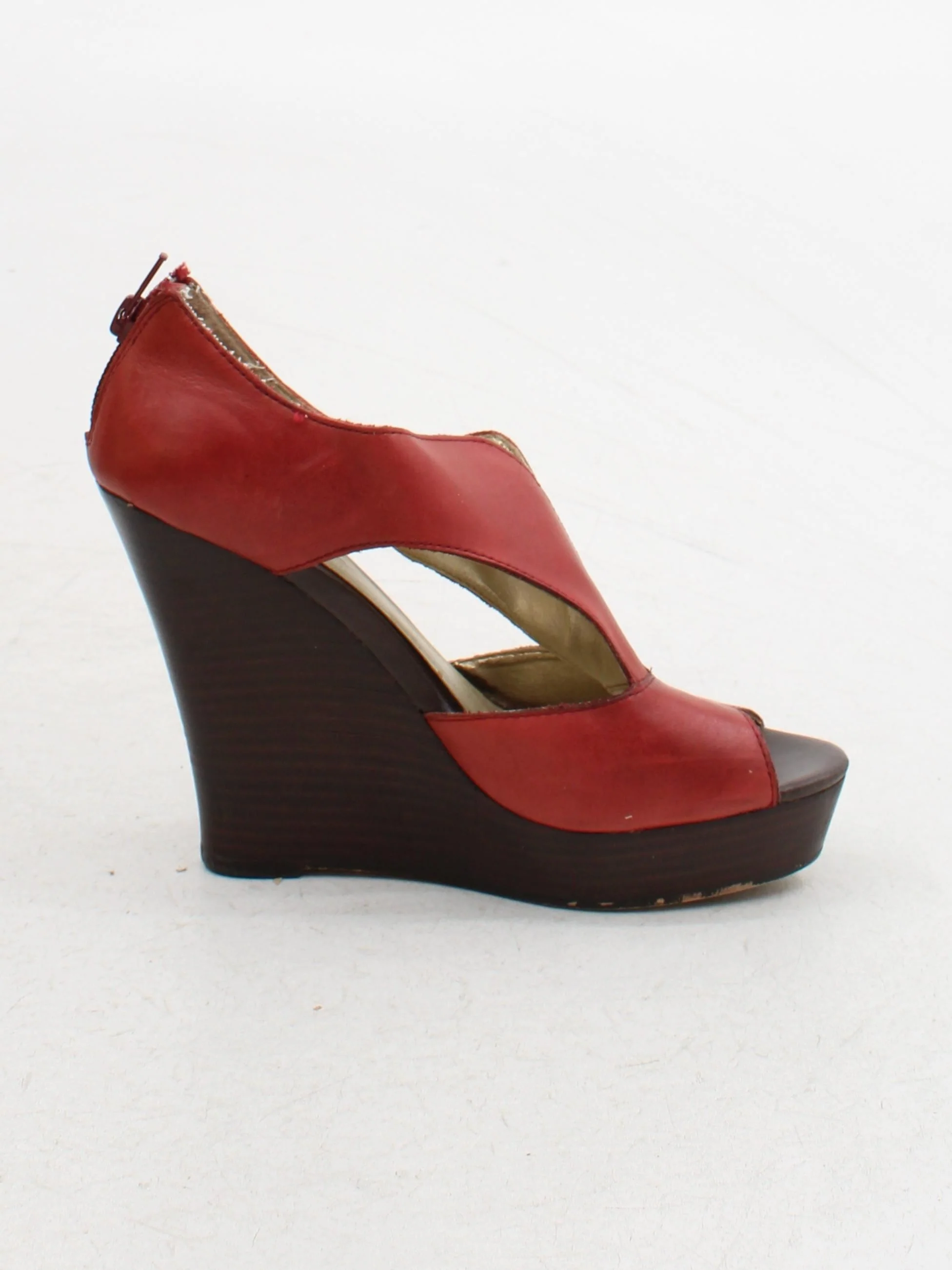 Seychelles Women's Heels UK 6.5 Red 100% Leather Platform - Image 5