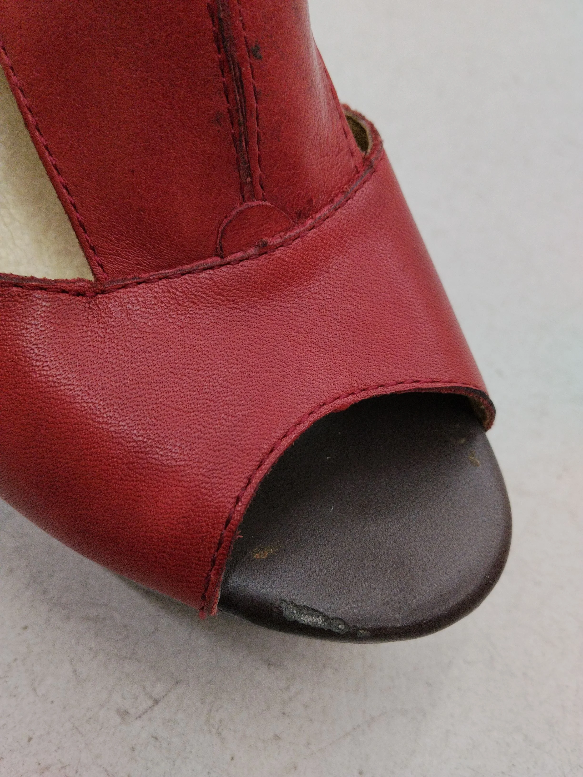 Seychelles Women's Heels UK 6.5 Red 100% Leather Platform - Image 8