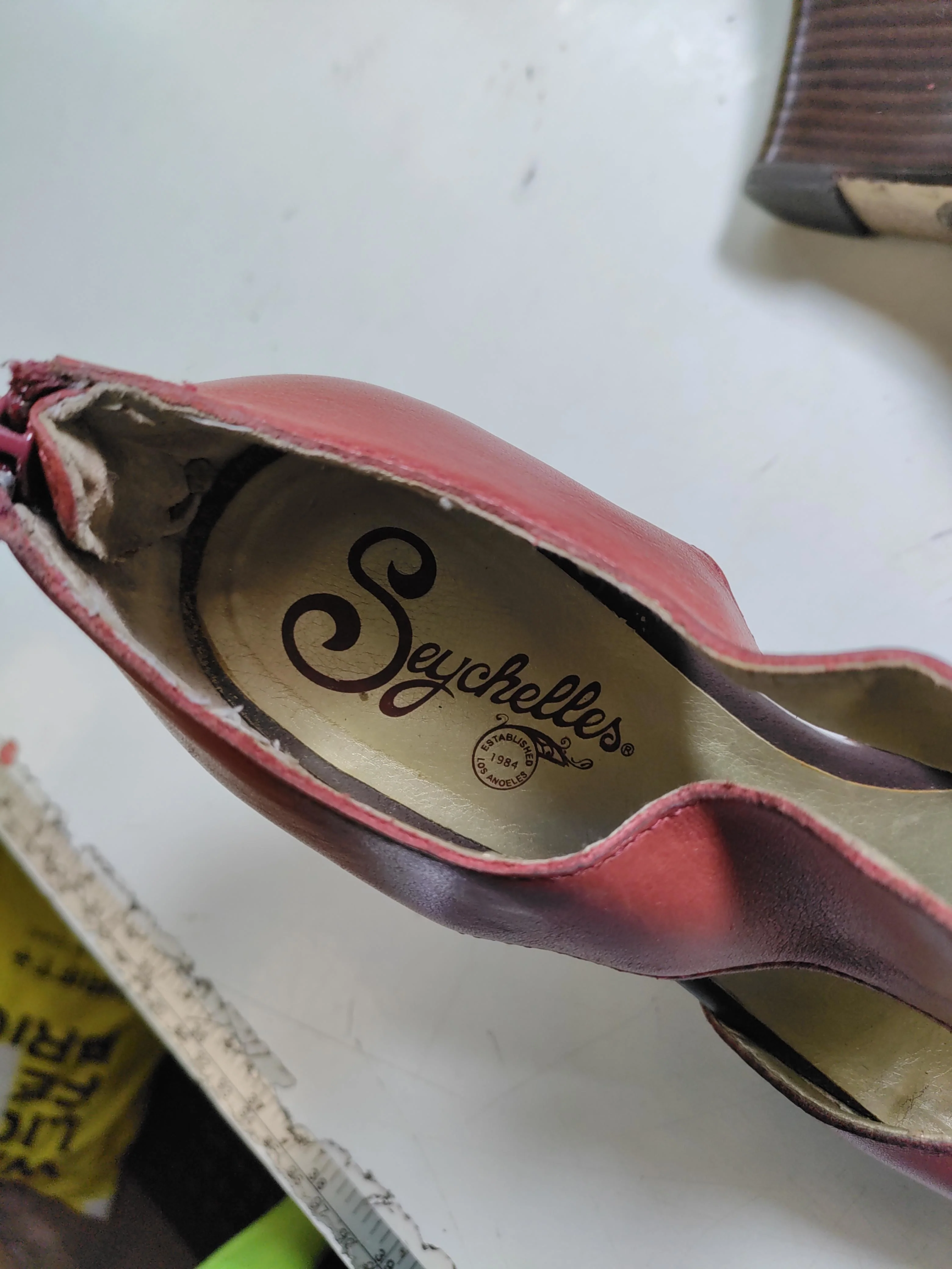 Seychelles Women's Heels UK 6.5 Red 100% Leather Platform - Image 9