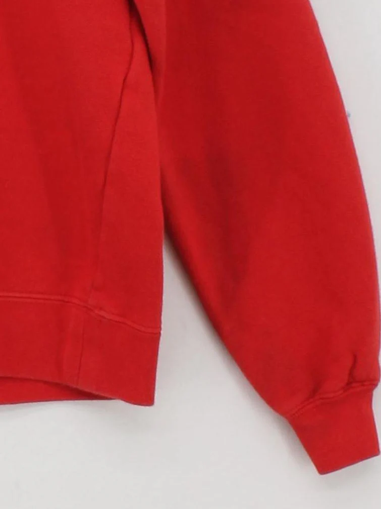 Sezane Men's Hoodie XS Red Graphic 100% Cotton Pullover - Image 4