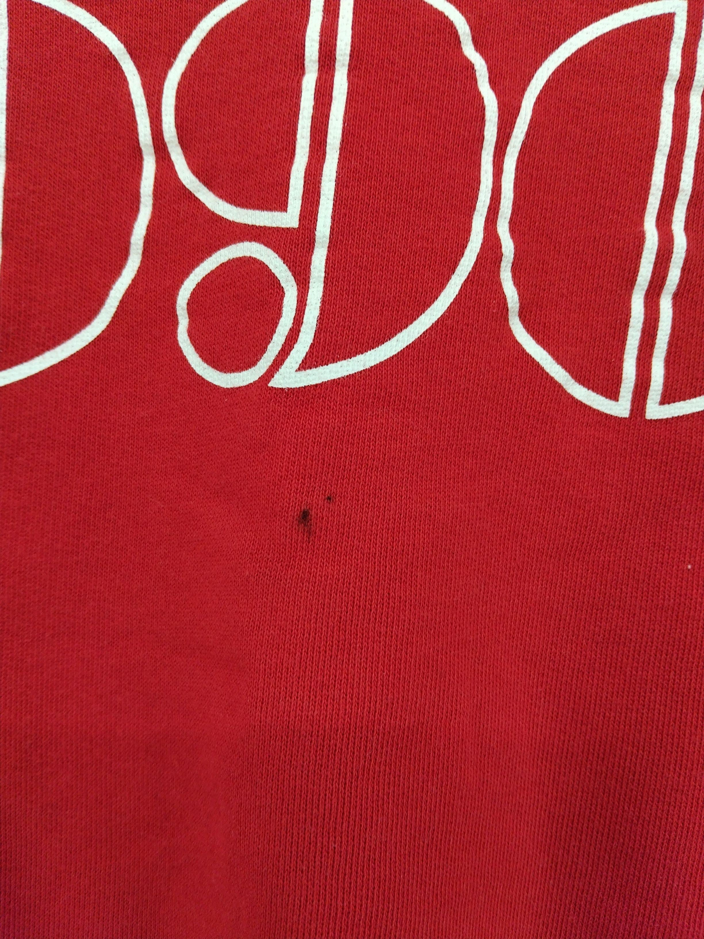 Sezane Men's Hoodie XS Red Graphic 100% Cotton Pullover - Image 5