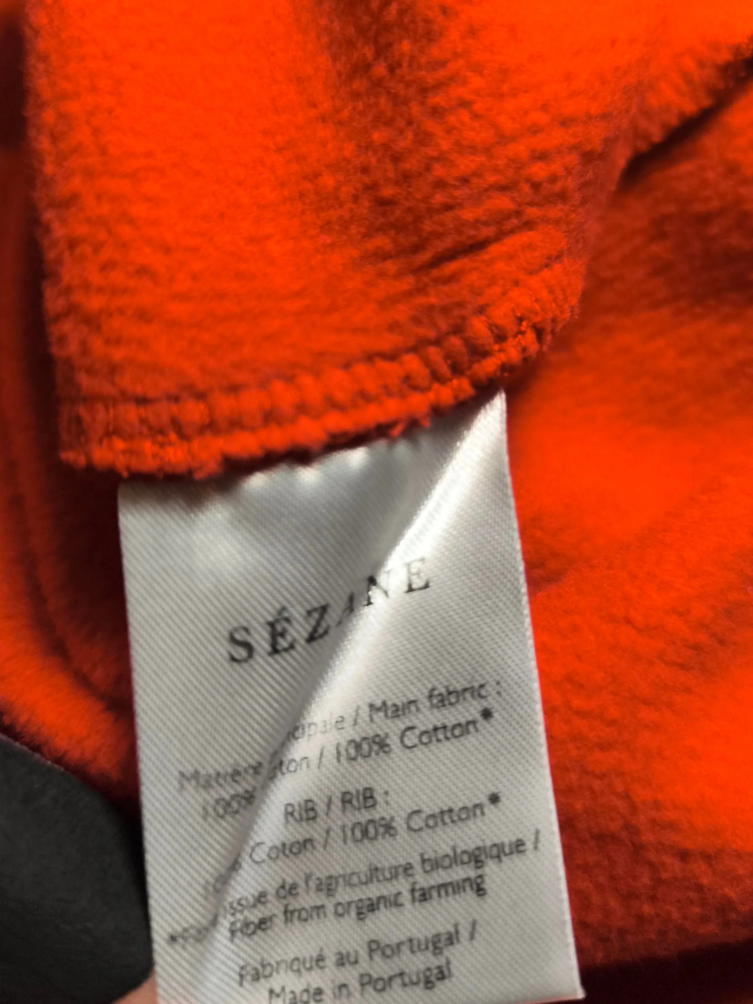 Sezane Men's Hoodie XS Red Graphic 100% Cotton Pullover - Image 7