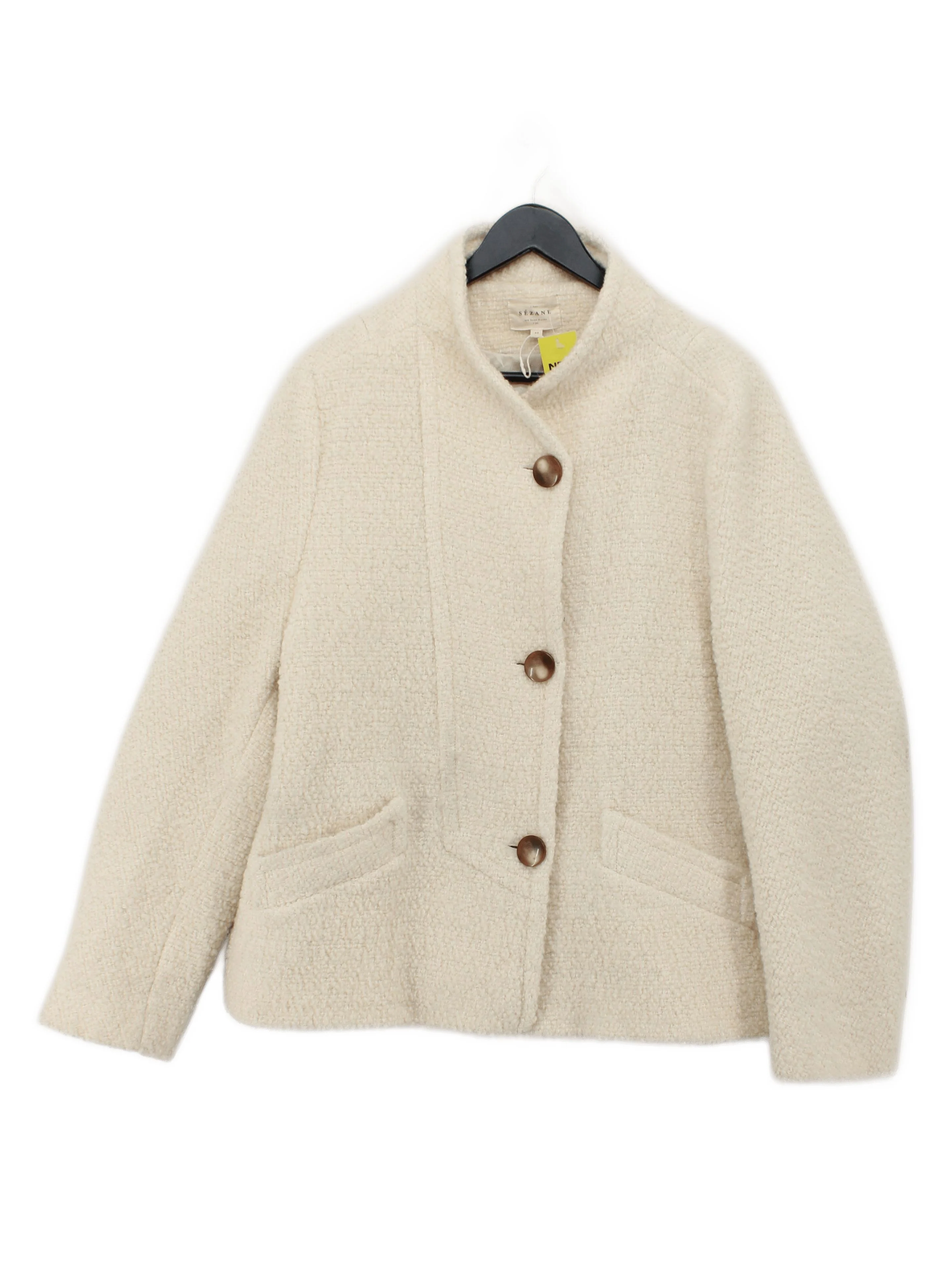 Sezane Overcoat jacket cream