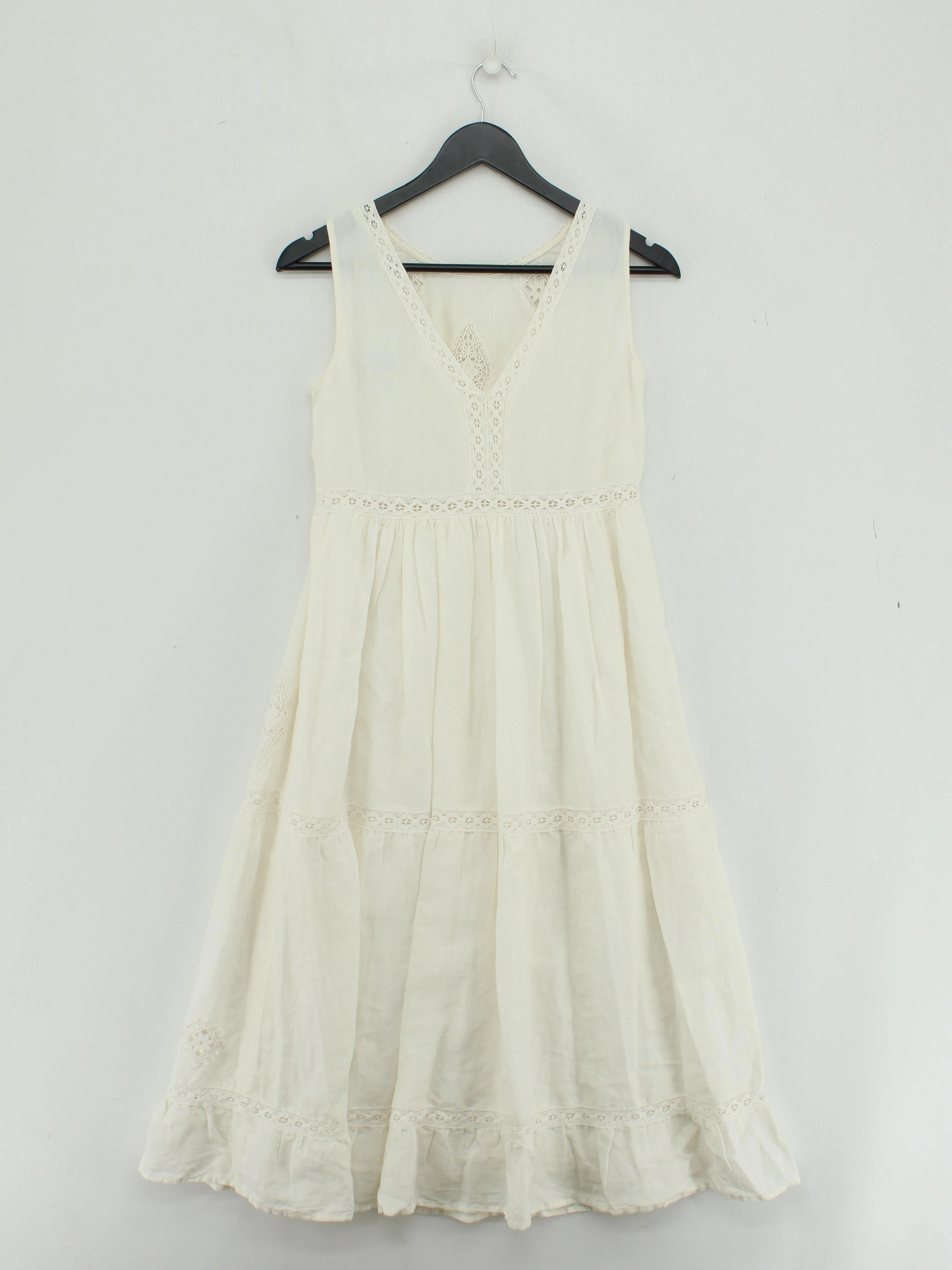 Sezane Shirt Midi Dress in Cream - Image 2
