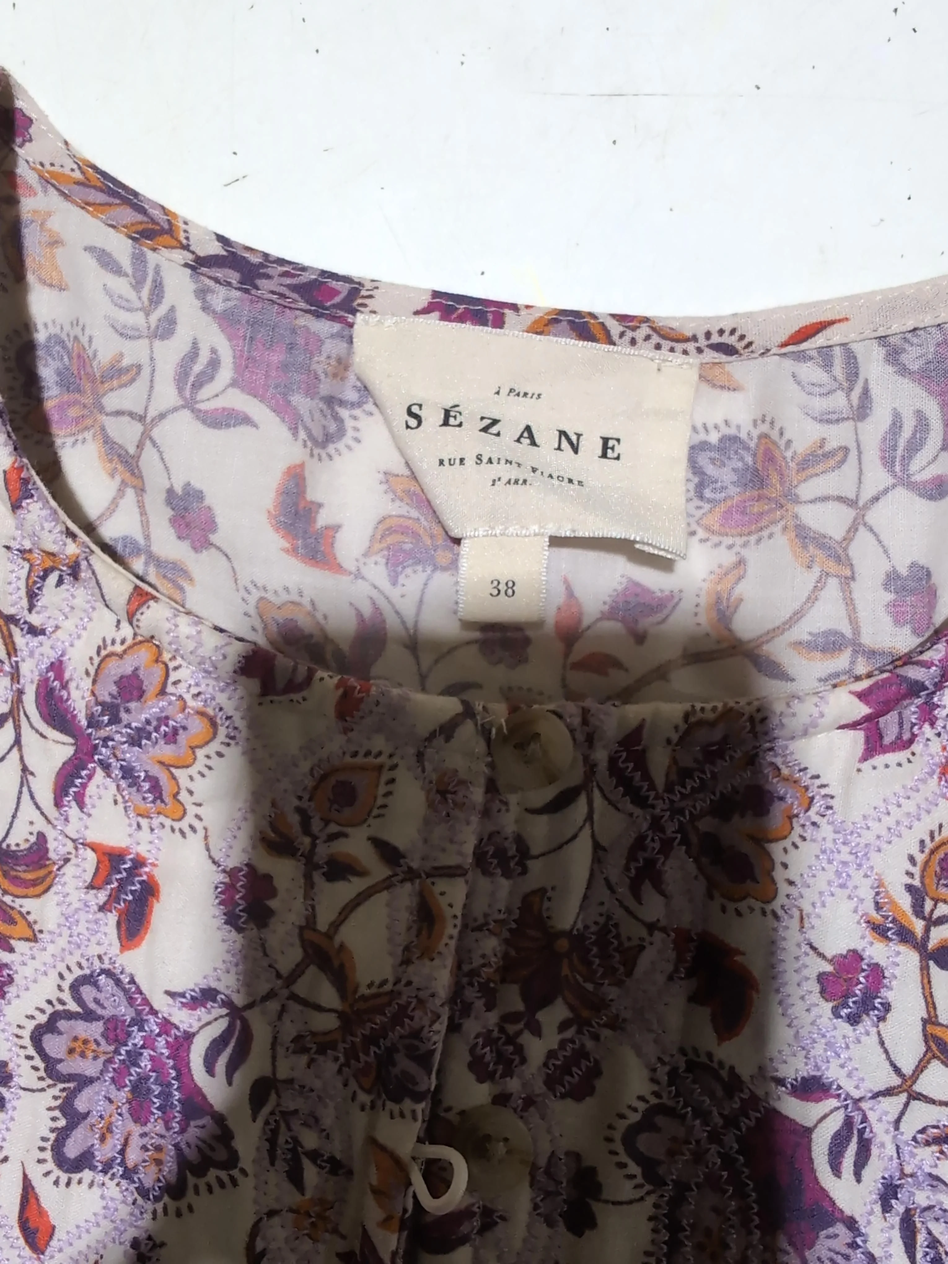Sezane Shirt Midi Dress in Multi - Image 5