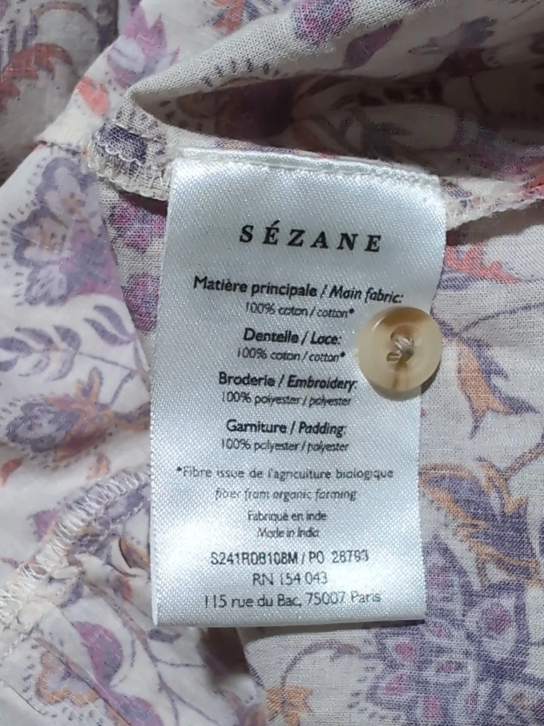 Sezane Shirt Midi Dress in Multi - Image 6