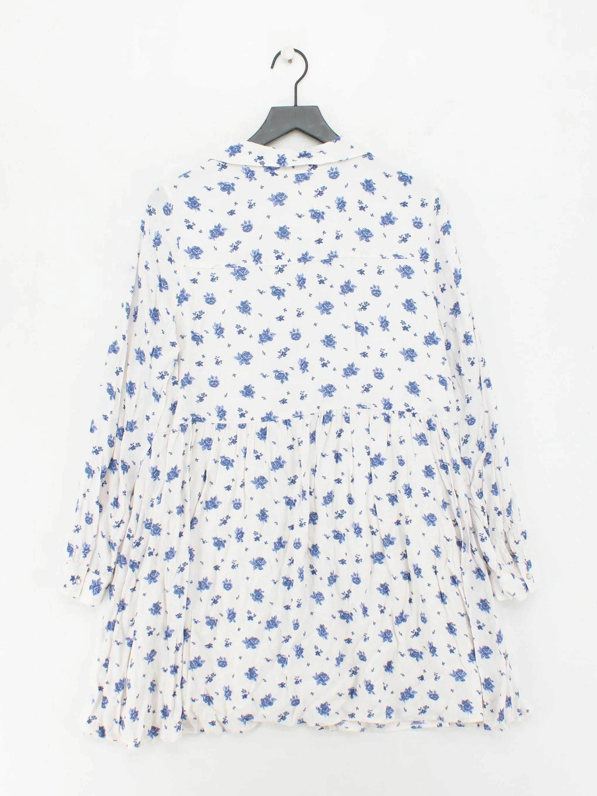 Sezane Shirt Mini Dress in White - Image 2