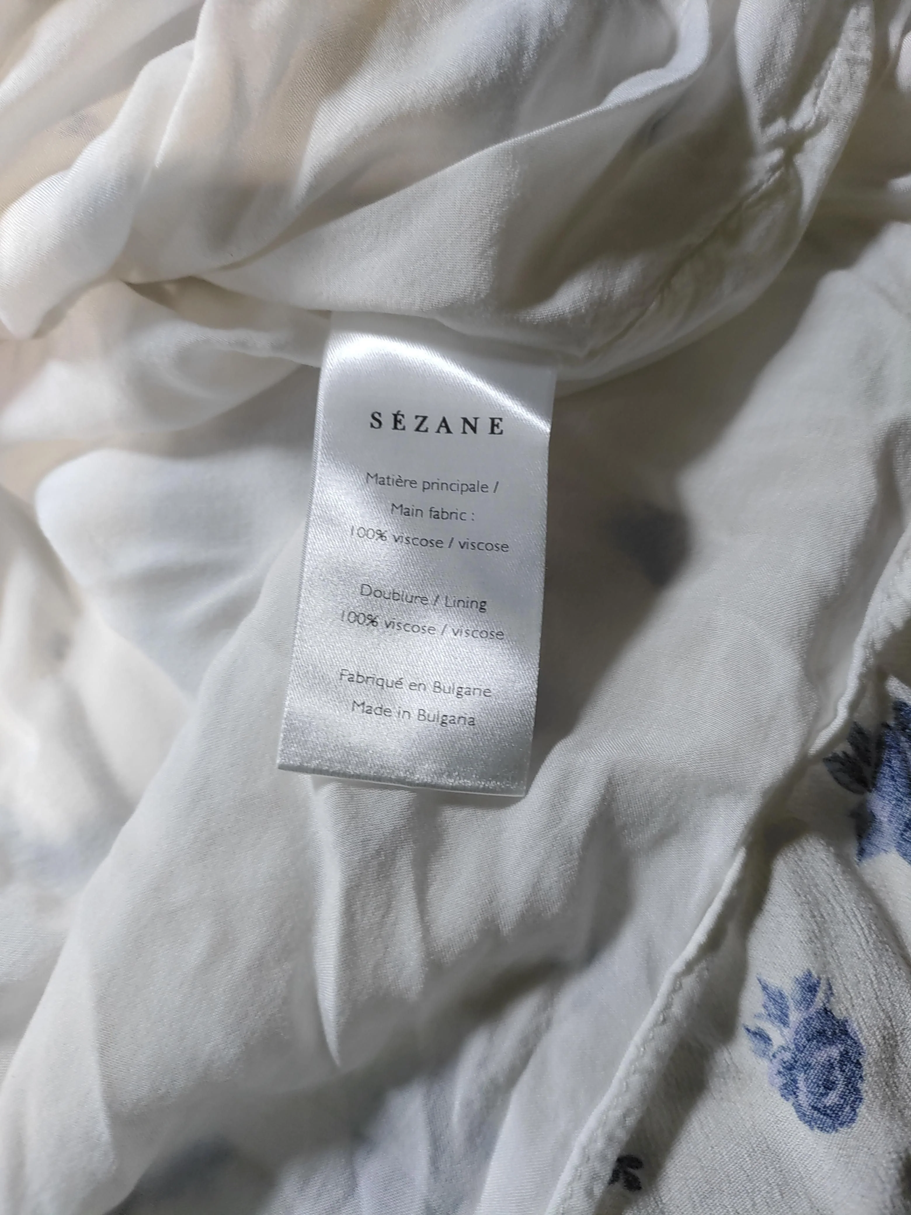 Sezane Shirt Mini Dress in White - Image 6