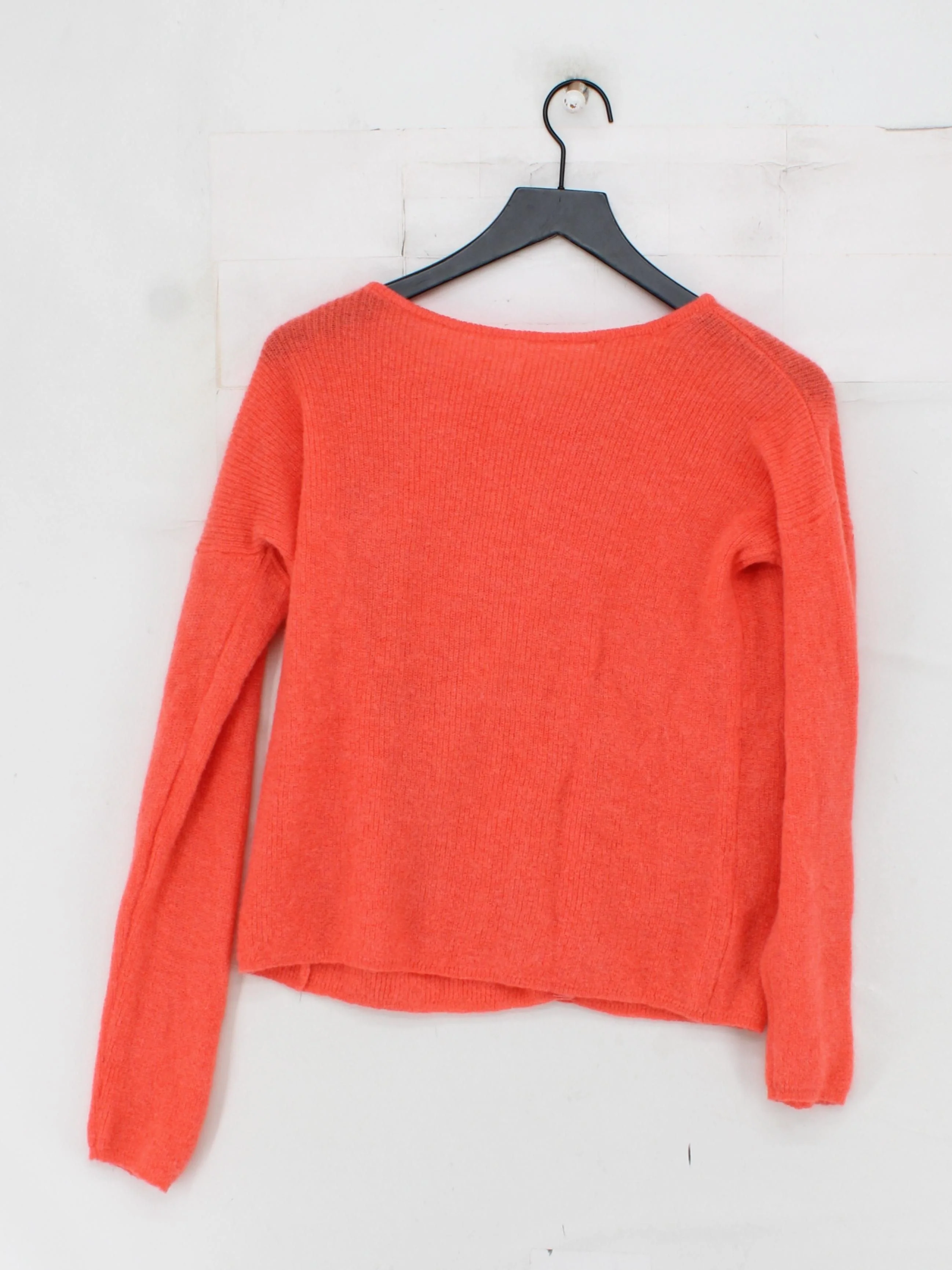 Sezane Women's Cardigan S Orange Mohair - Image 2