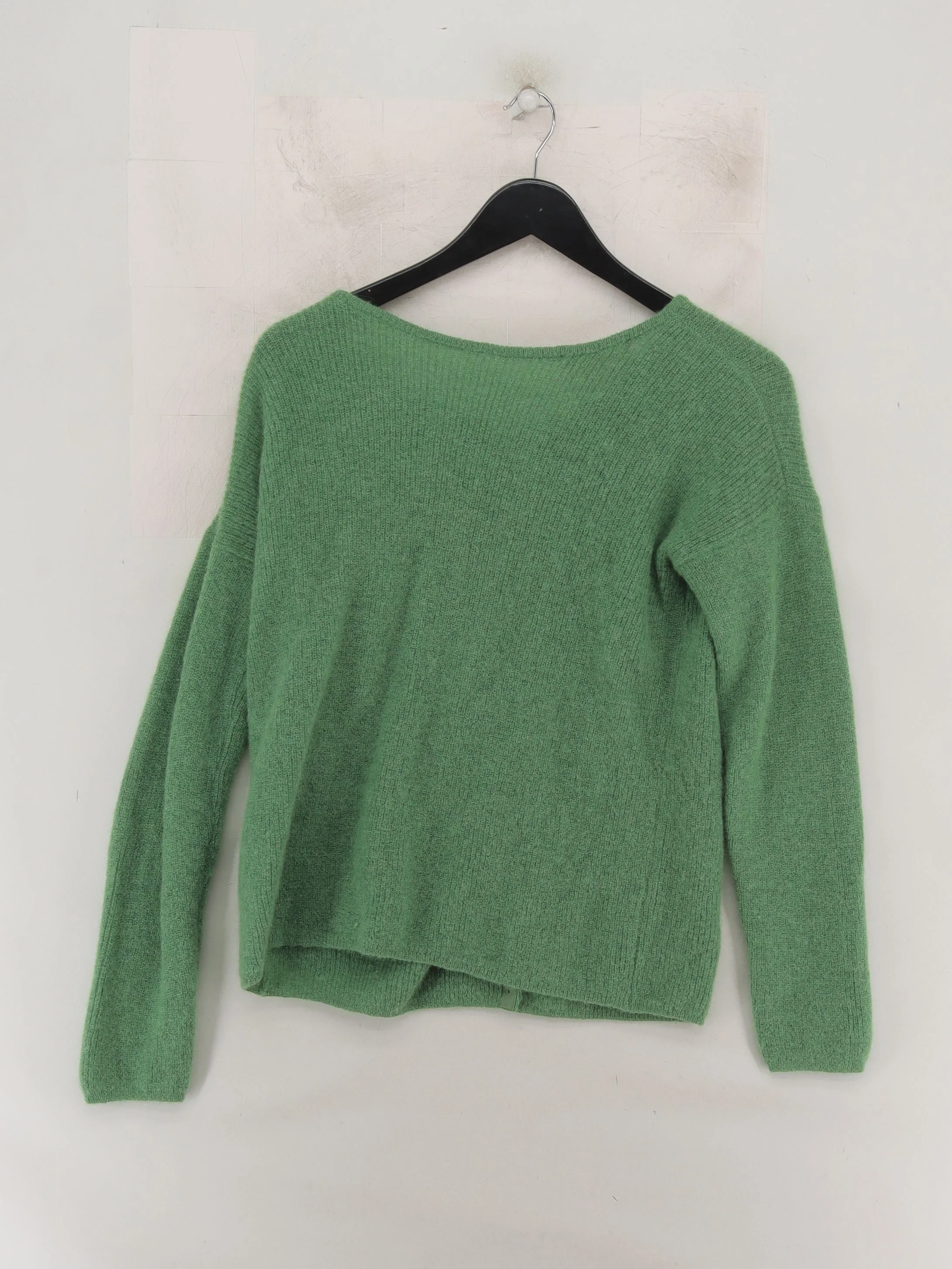 Sezane Women's Cardigan XS Green Mohair with Wool, Polyamide Round Neck Cardigan - Image 2