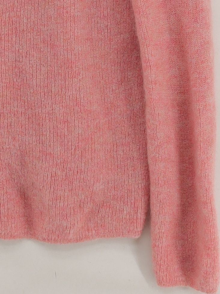 Sezane Women's Cardigan XS Pink Mohair with Polyamide, Other Round Neck Cardigan - Image 4