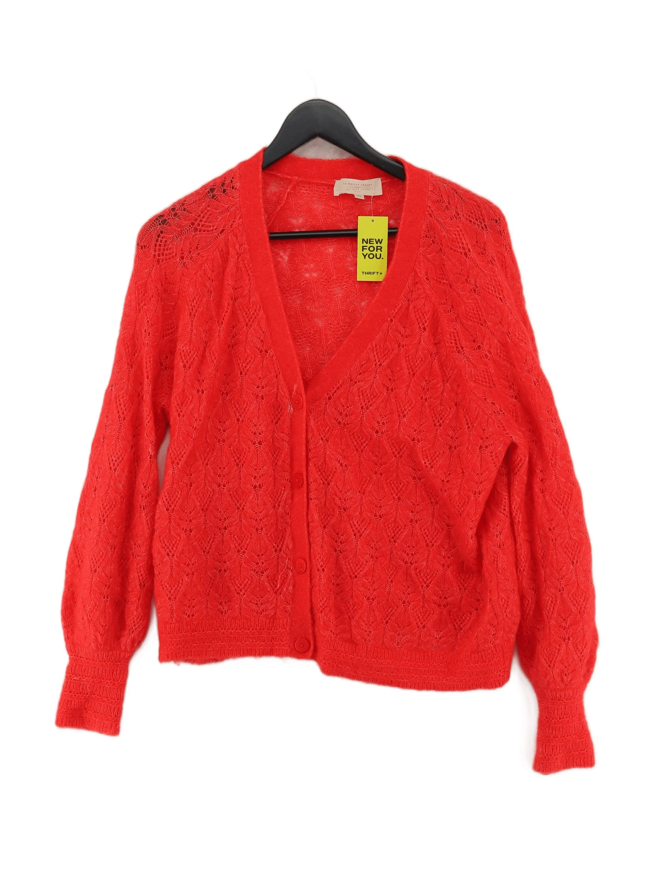 Sezane Women's Cardigan XXS Orange Polyamide