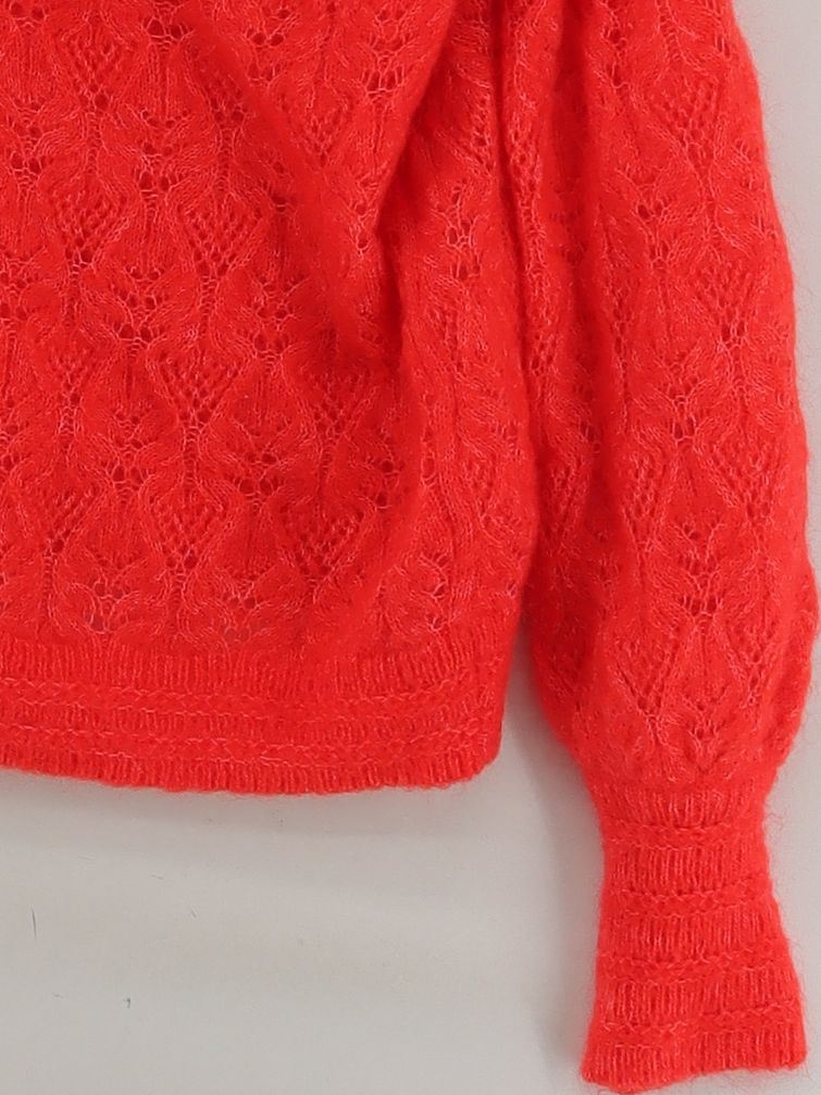 Sezane Women's Cardigan XXS Orange Polyamide - Image 4