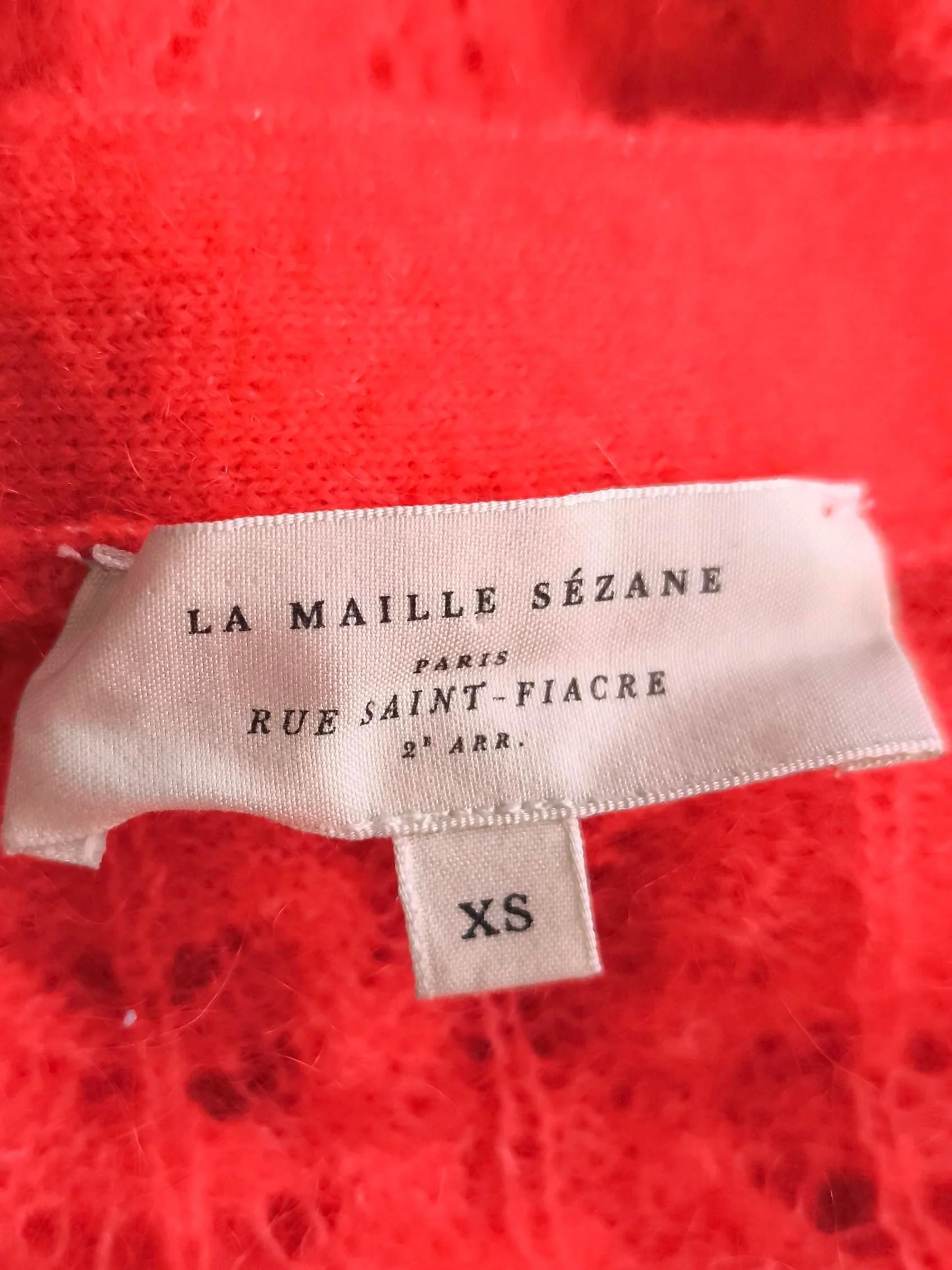 Sezane Women's Cardigan XXS Orange Polyamide - Image 6