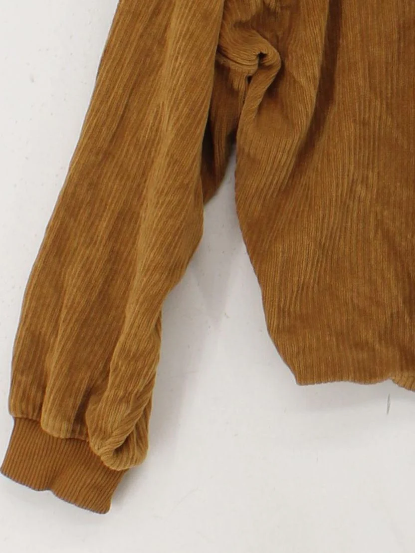 Sezane Women's Hoodie S Brown Cotton with Elastane Pullover - Image 4