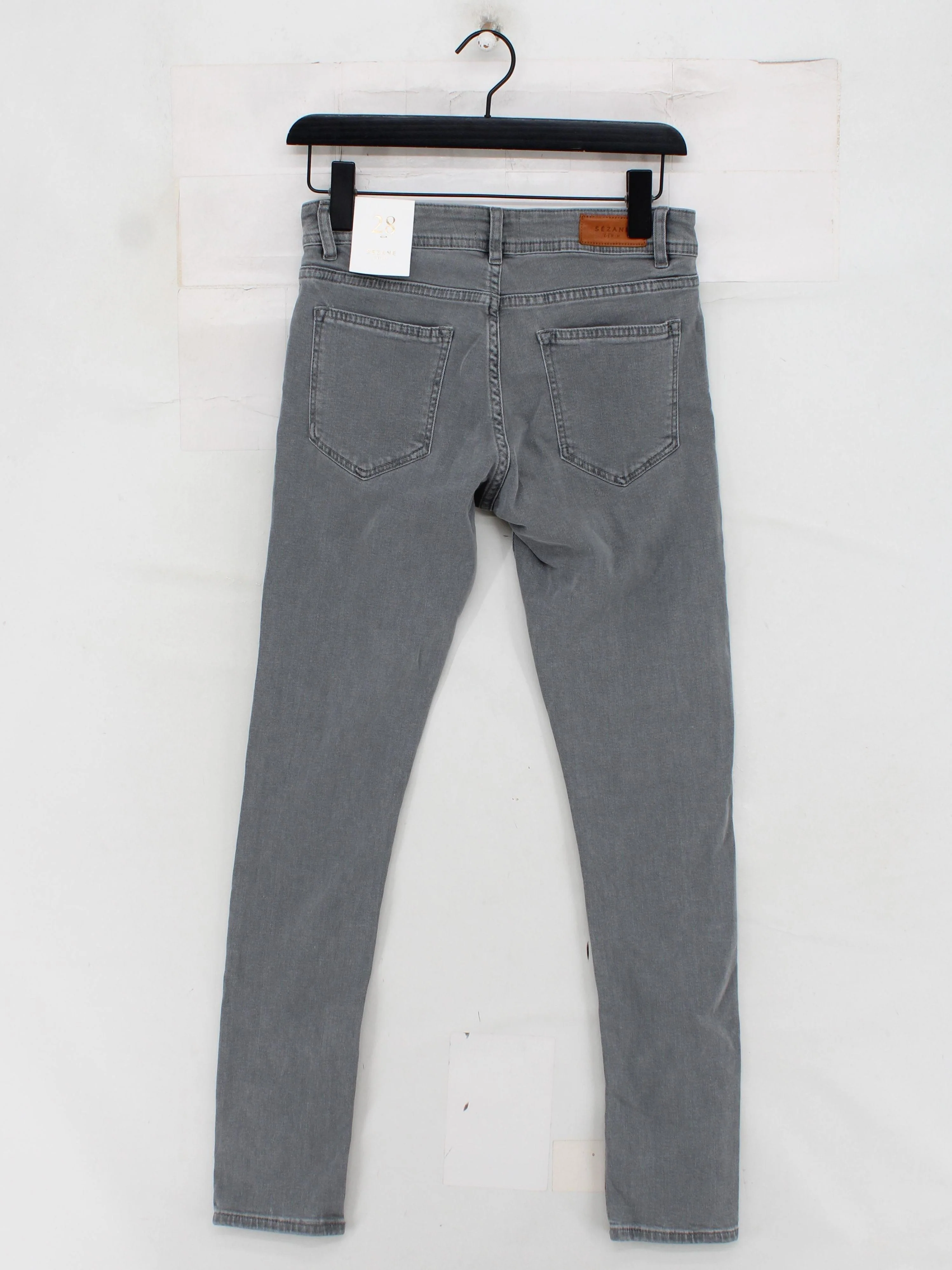 Sezane Women's Jeans W 28 in Grey Cotton New with tags - Image 2