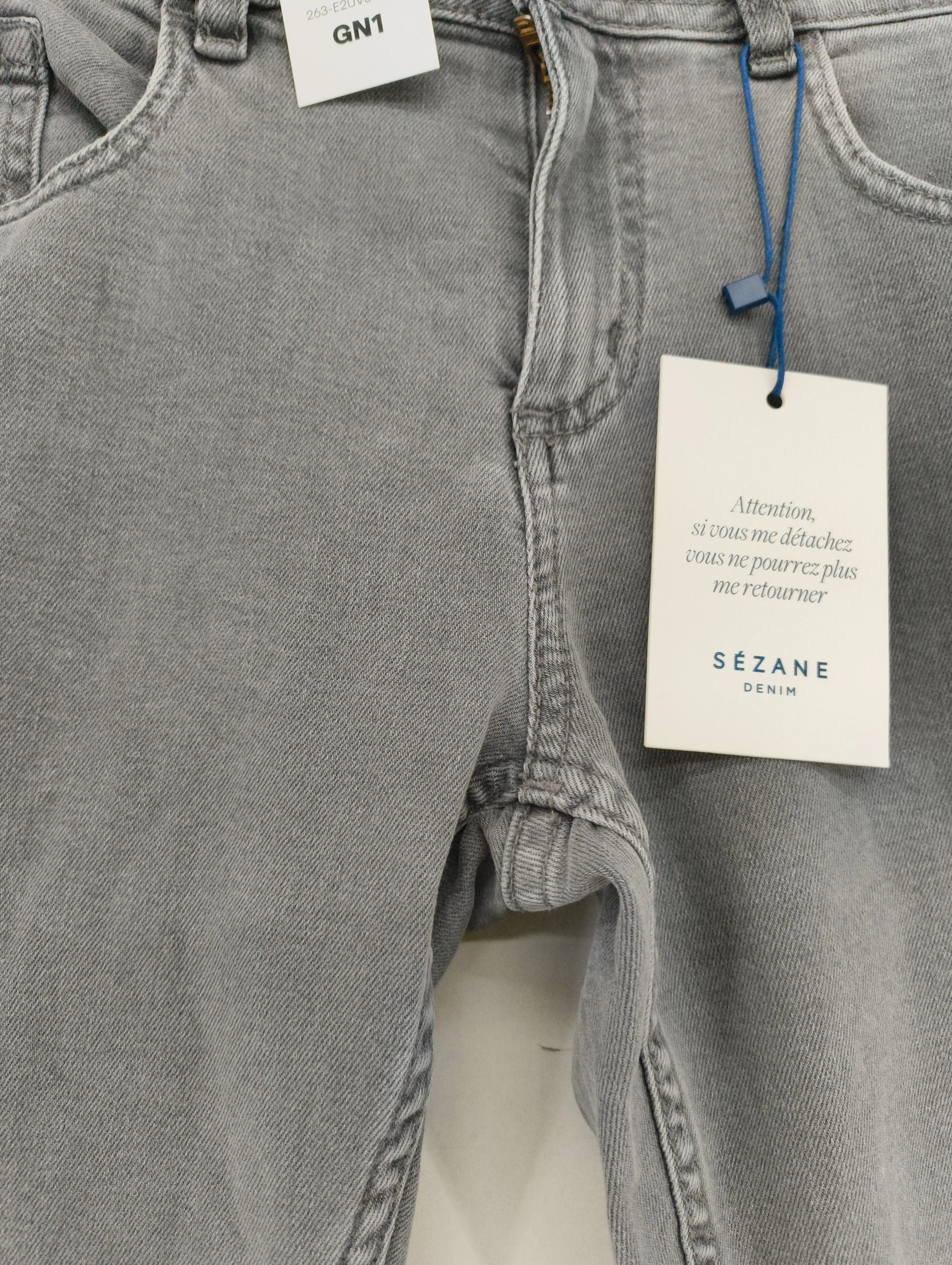 Sezane Women's Jeans W 28 in Grey Cotton New with tags - Image 5