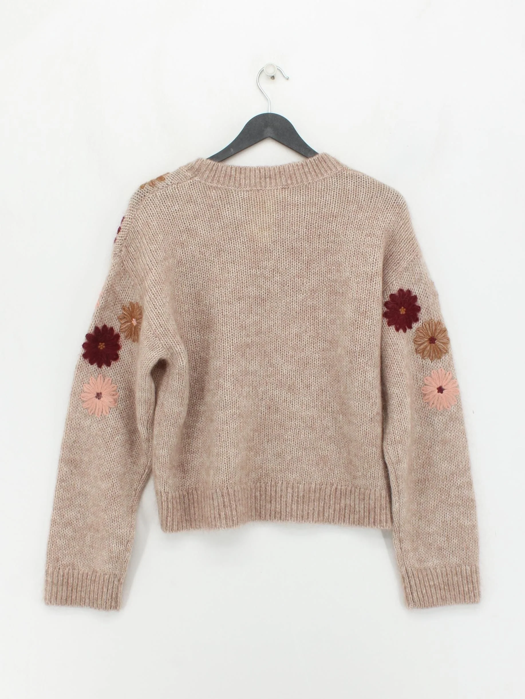 Sezane Women's Jumper L Tan Polyamide with Mohair, Wool Pullover - Image 2