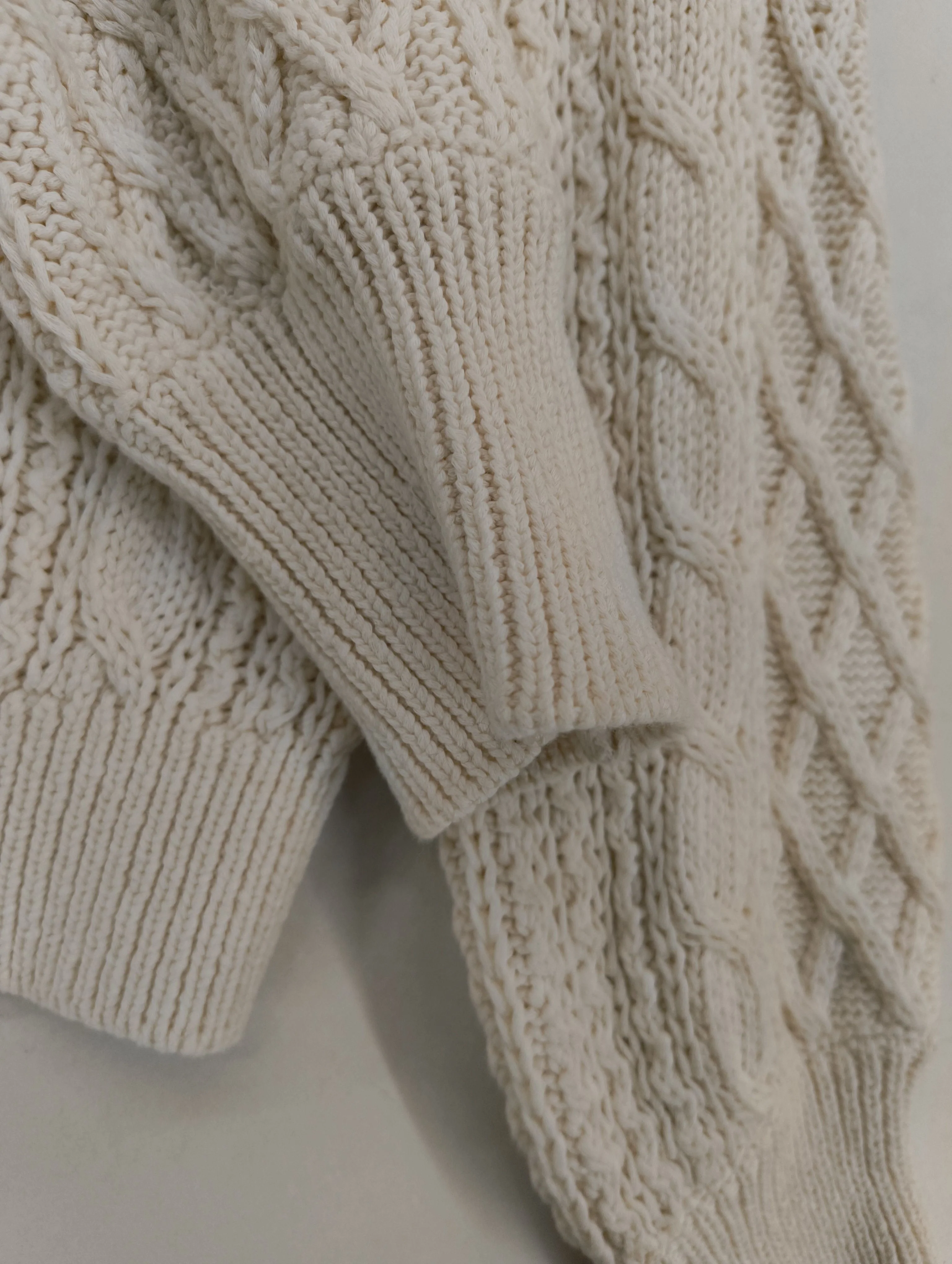 Sezane Women's Jumper XS Cream 100% Cotton Crew Neck Pullover - Image 5