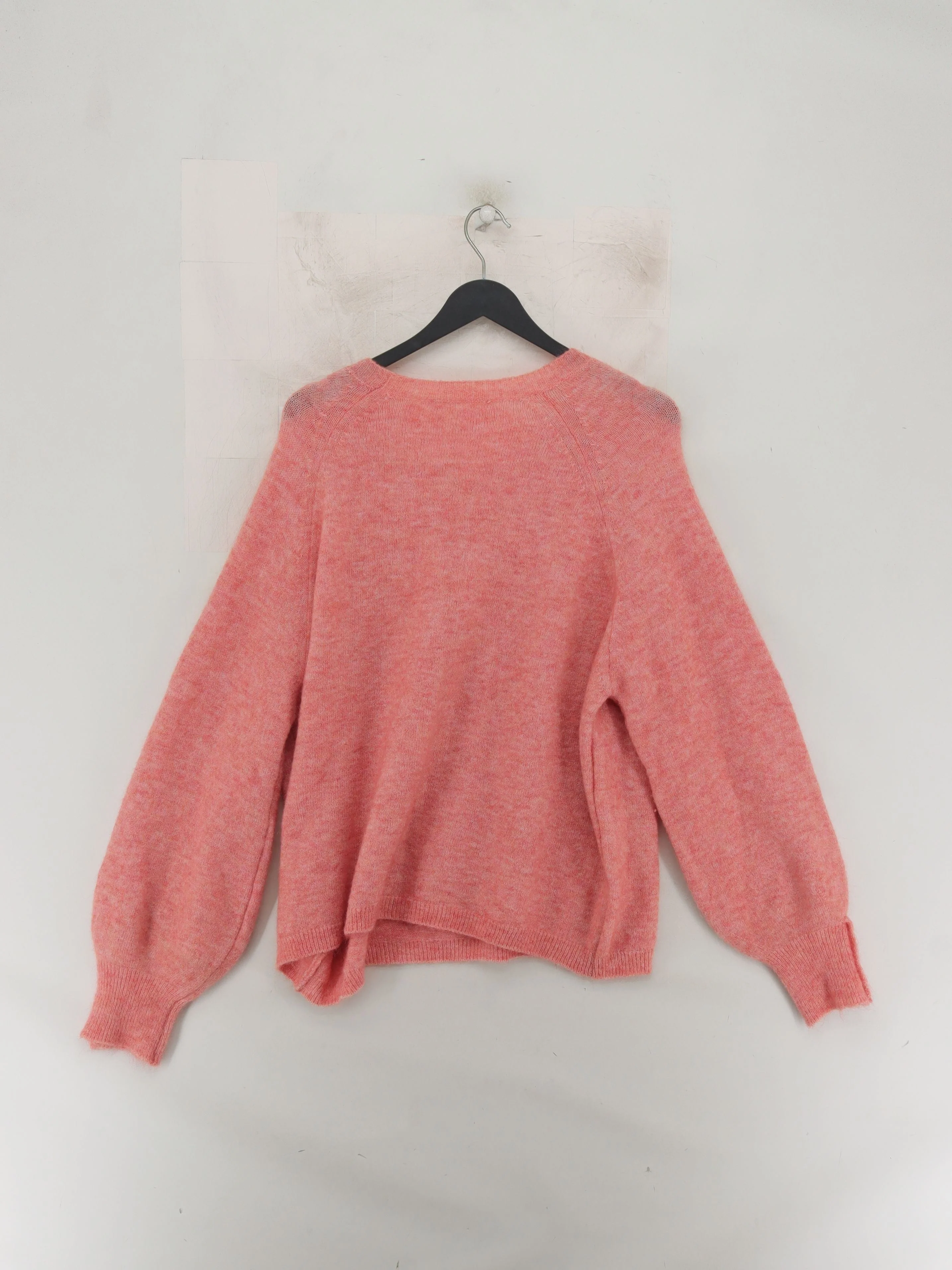 Sezane Women's Jumper XXL Pink Mohair with Polyamide, Wool, Elastane Pullover - Image 2