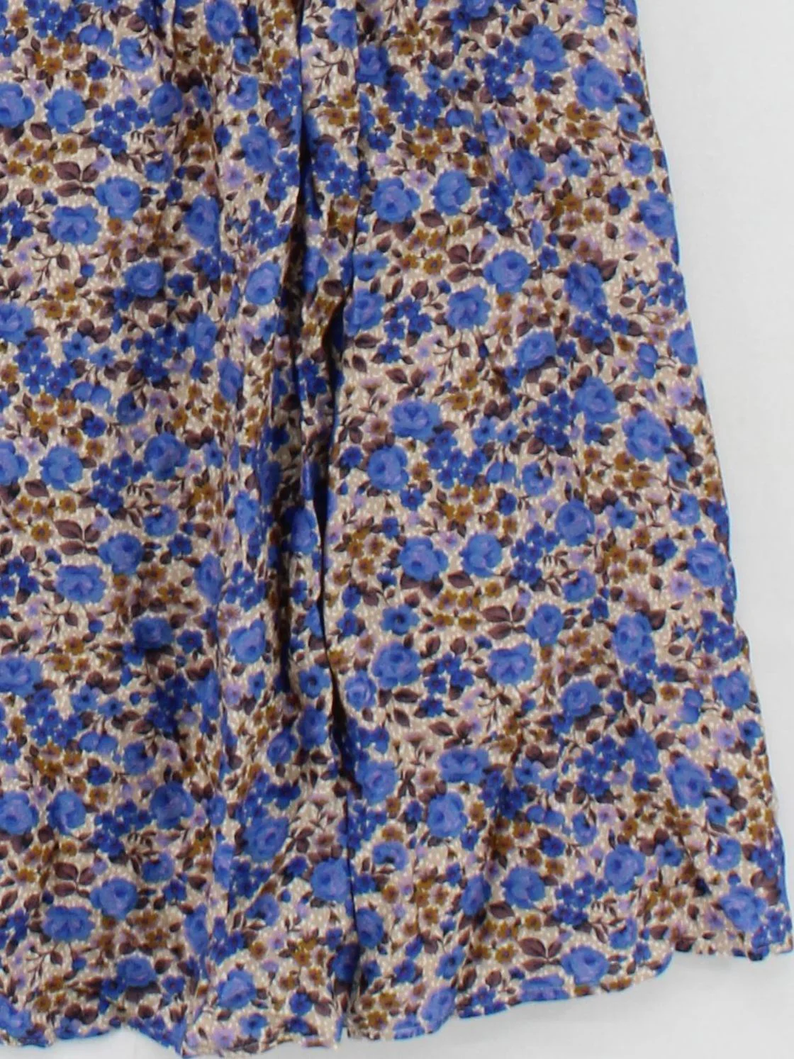 Sezane Women's Midi Skirt UK 10 Multi Floral Viscose with Silk Midi A-Line - Image 4